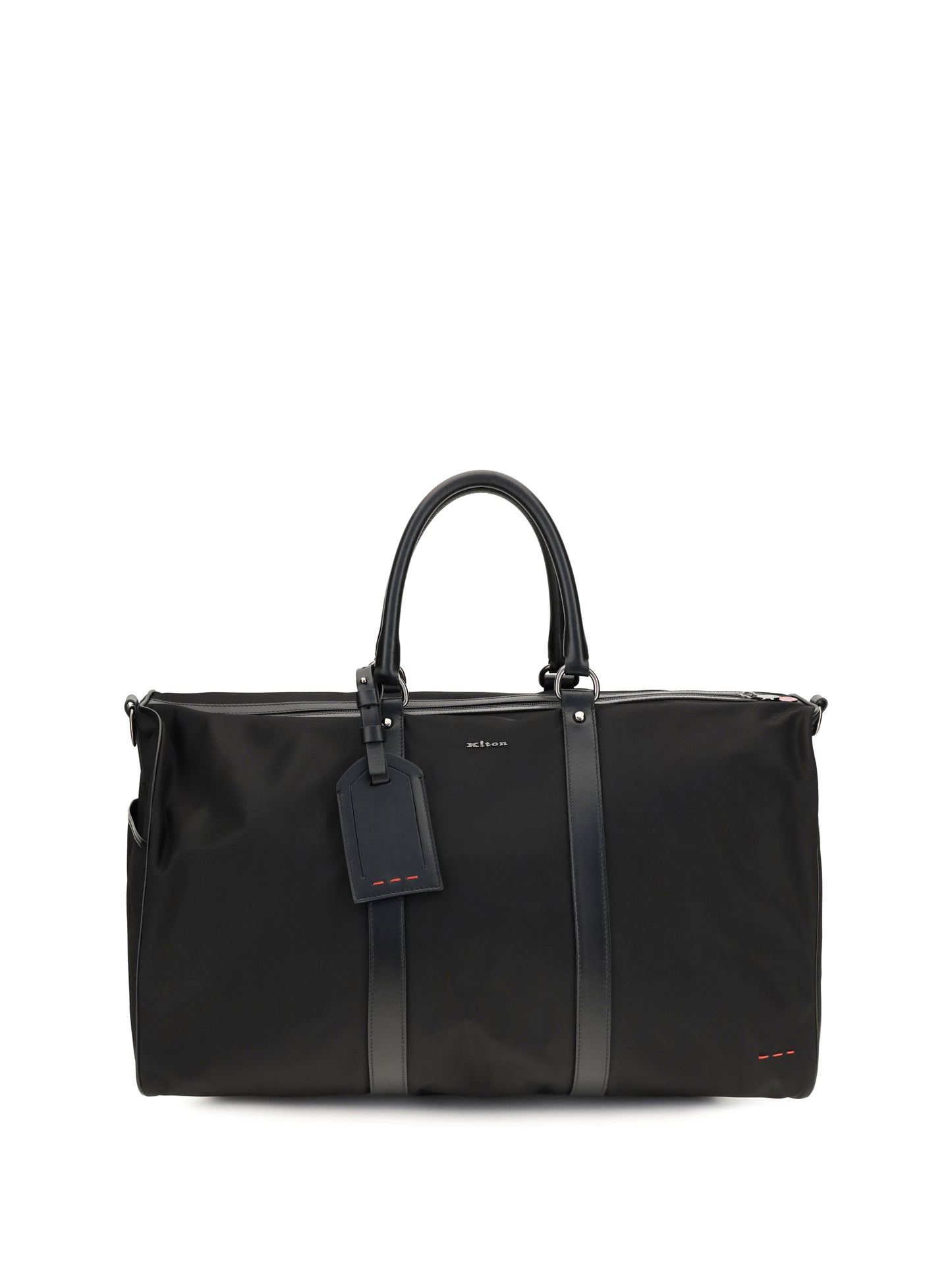 Kiton Men Leather-Trim Travel Duffle Bag KITON