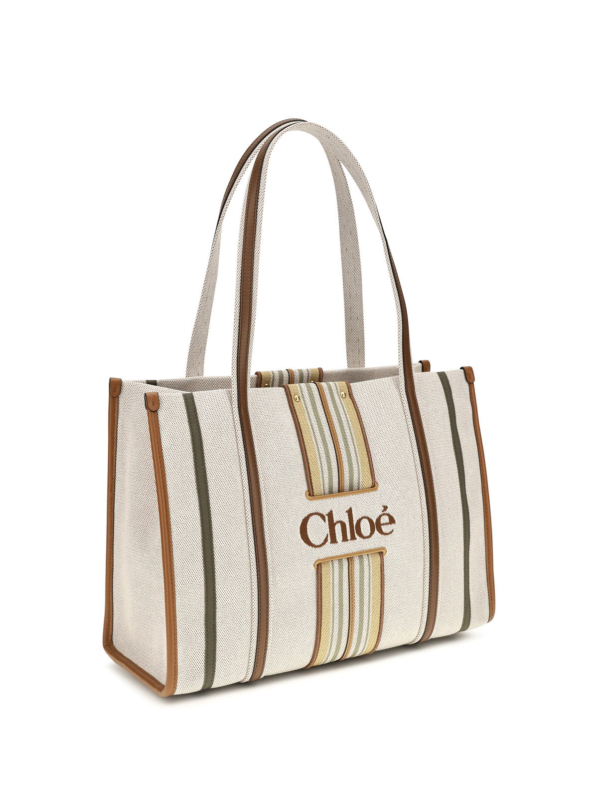 Chloé Women Woody Loop Canvas Tote Bag CHLOE