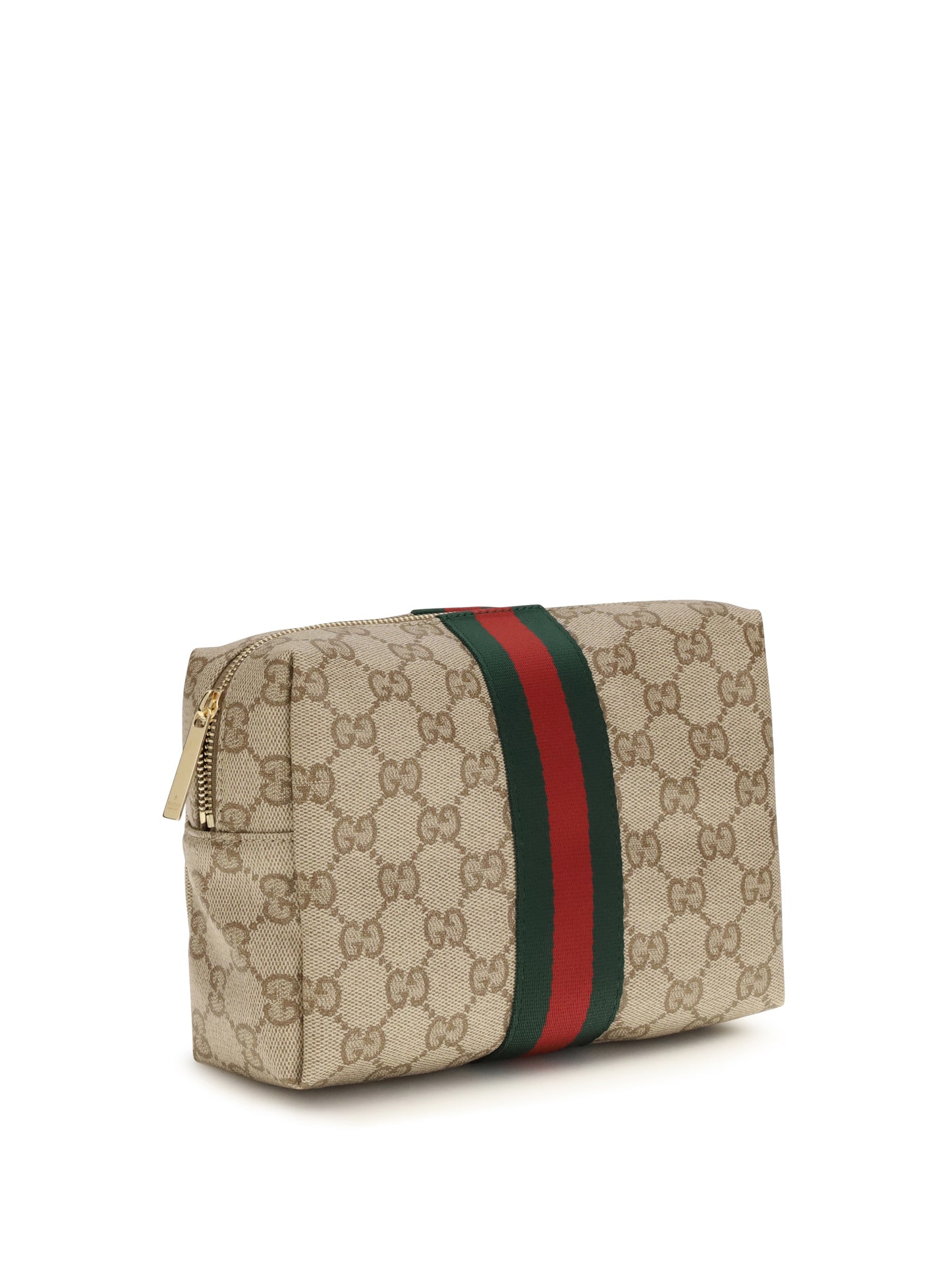 Gucci Women Medium Beauty Case With Web Stripe GUCCI