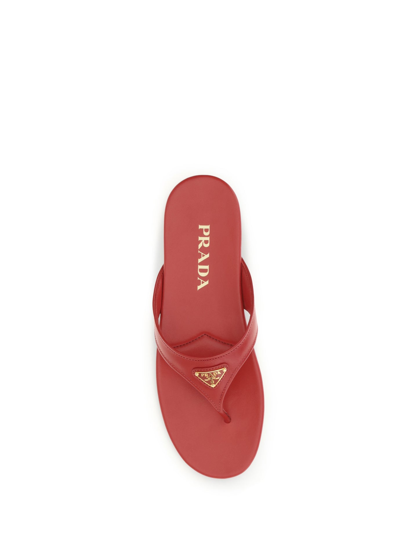 Prada Women Patent Leather Thong Sandals PRADA