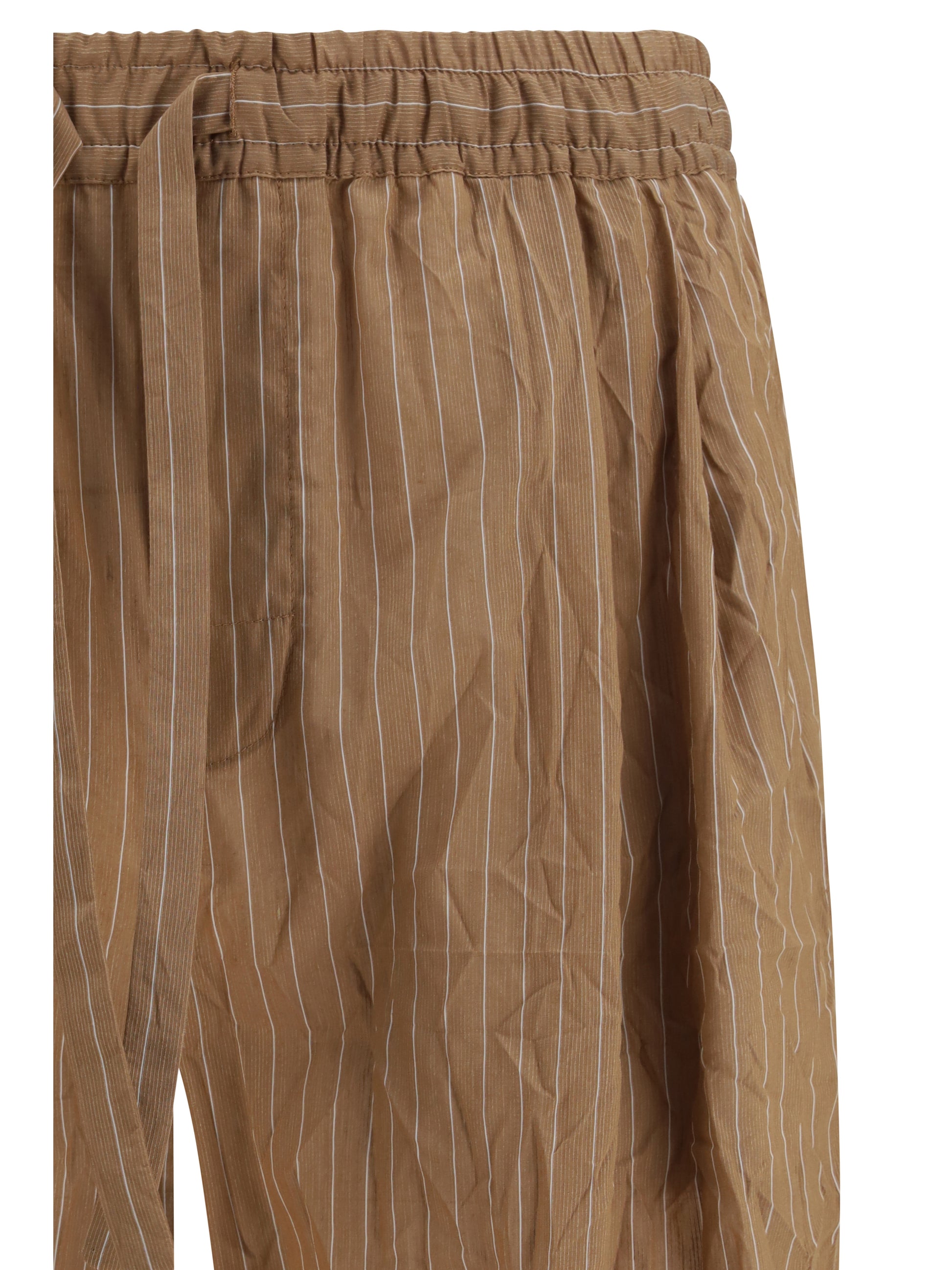 Dolce & Gabbana Men Vanity Pants In Striped Froissé Fabric DOLCE & GABBANA