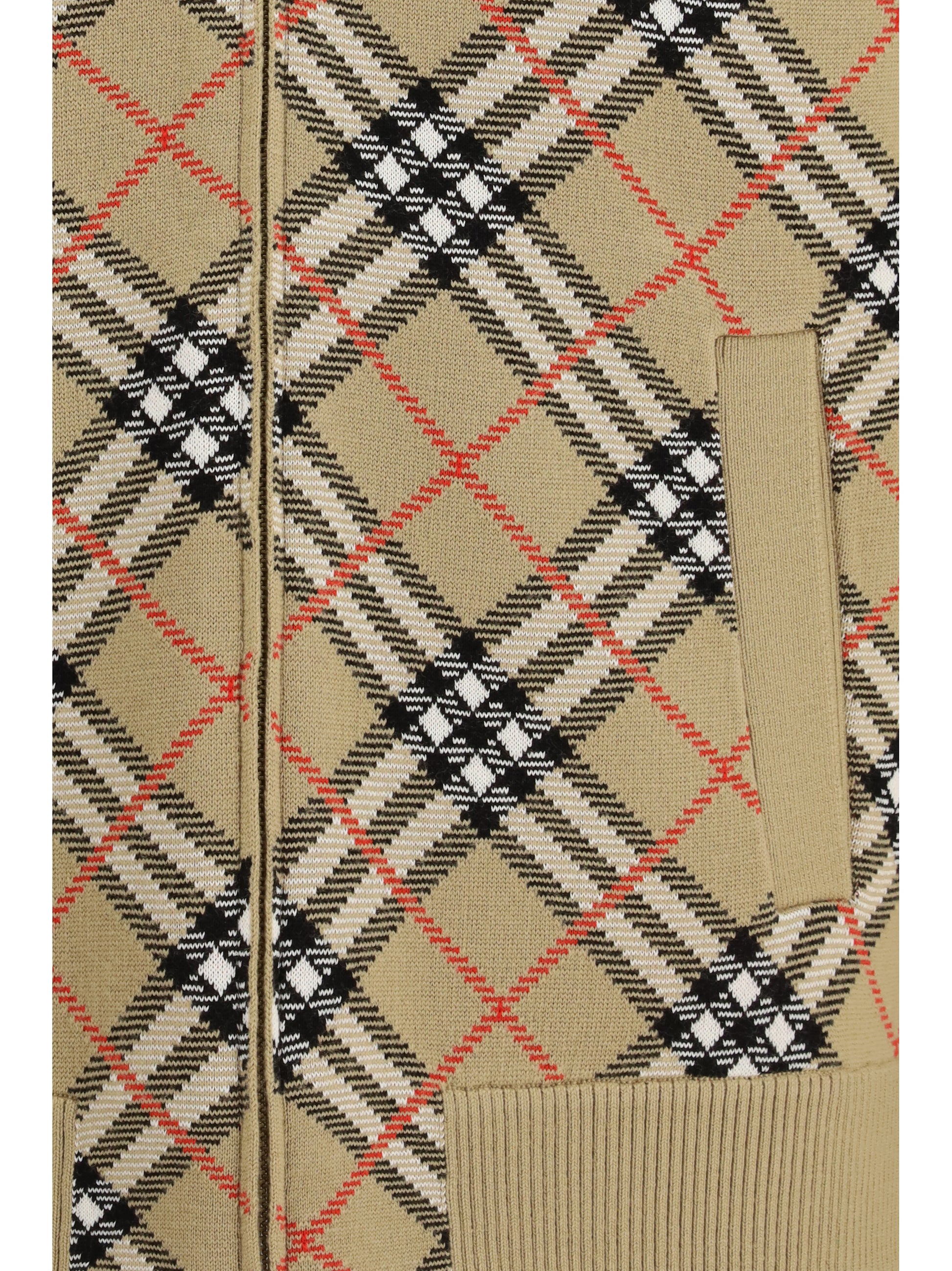 Burberry Men Vintage Check Zip Cardigan BURBERRY