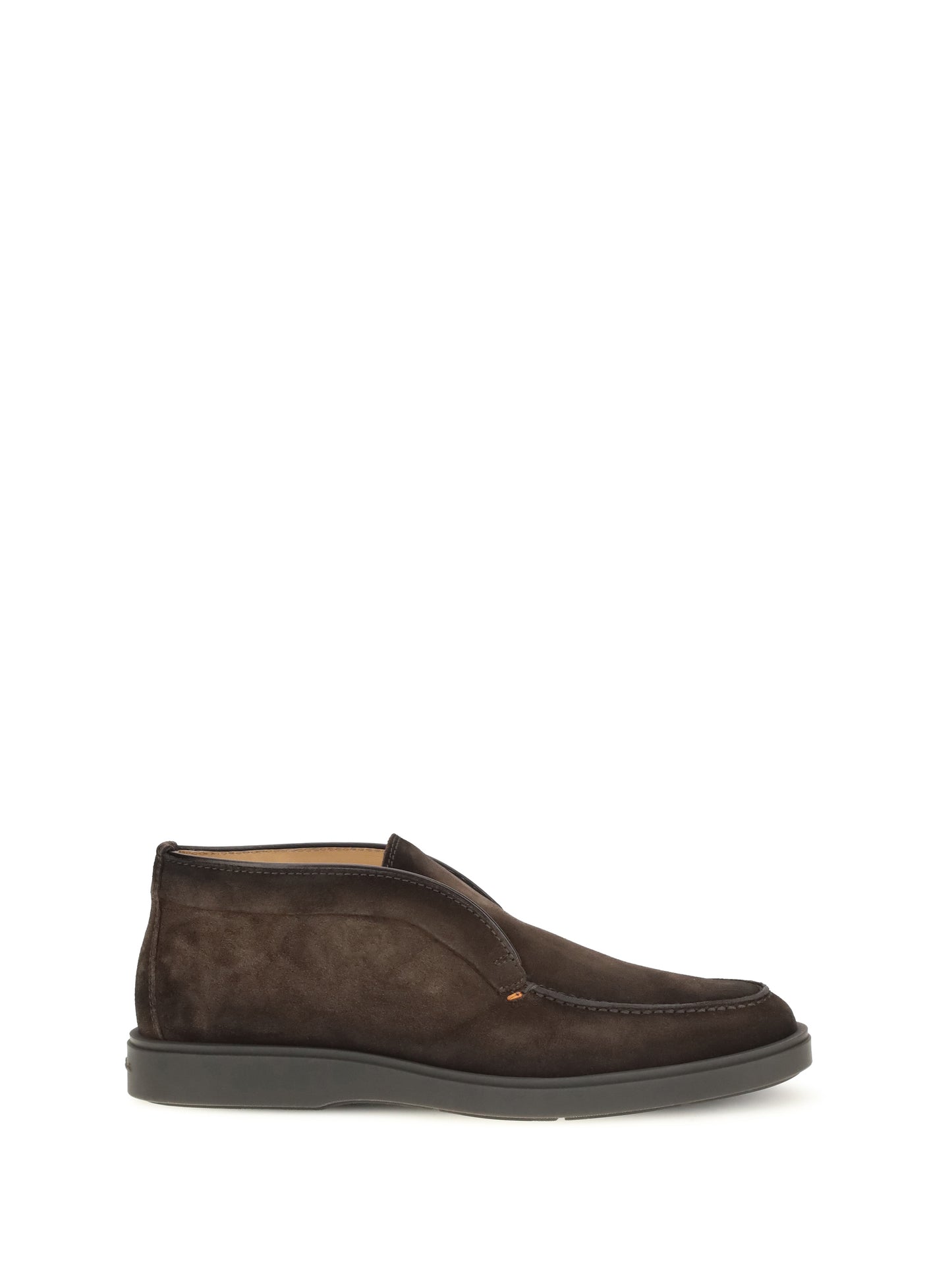 Santoni Men Suede Slip-On Ankle Boots SANTONI
