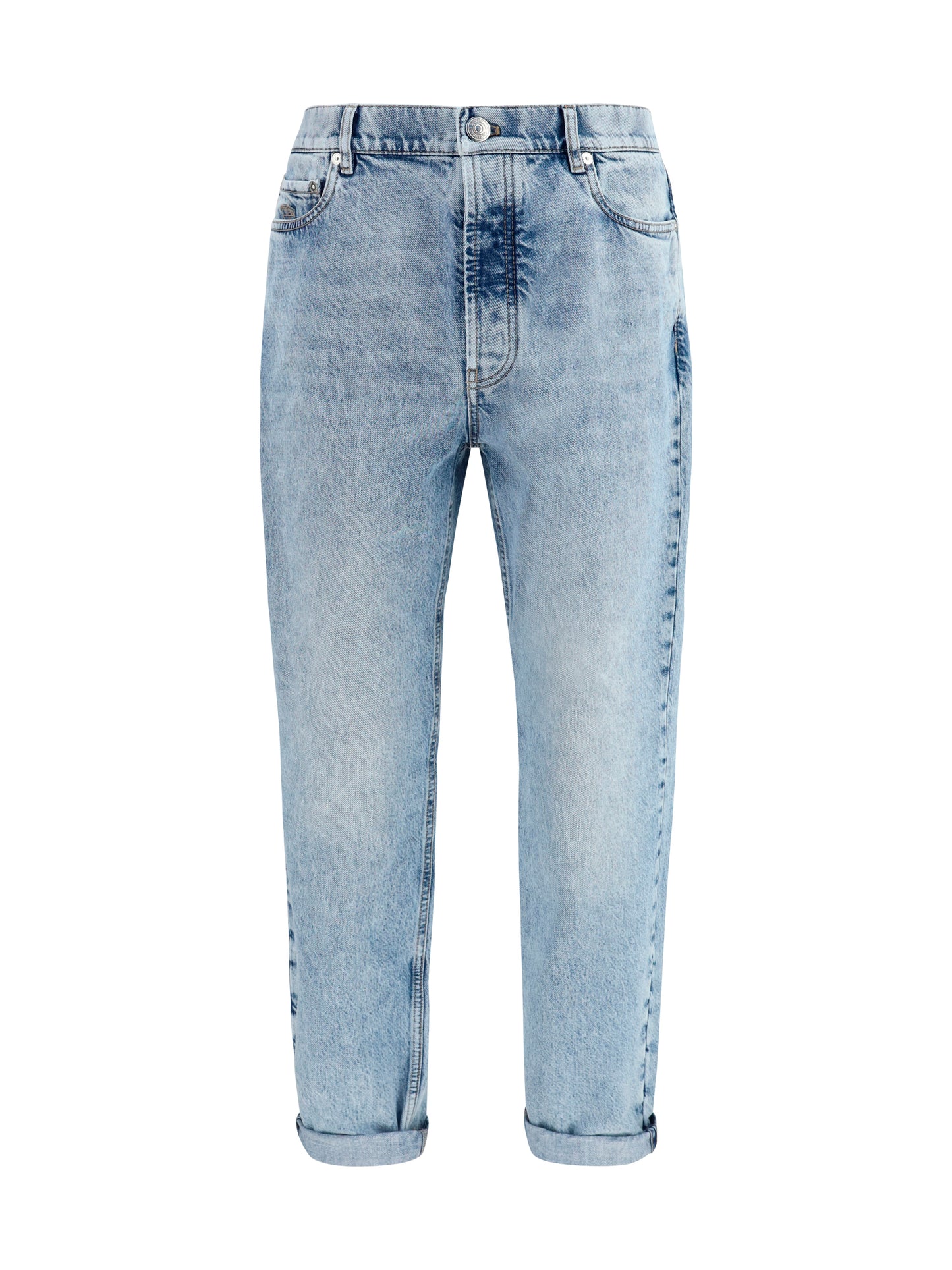 Brunello Cucinelli Men Straight-Leg Turn-Up Jeans BRUNELLO CUCINELLI