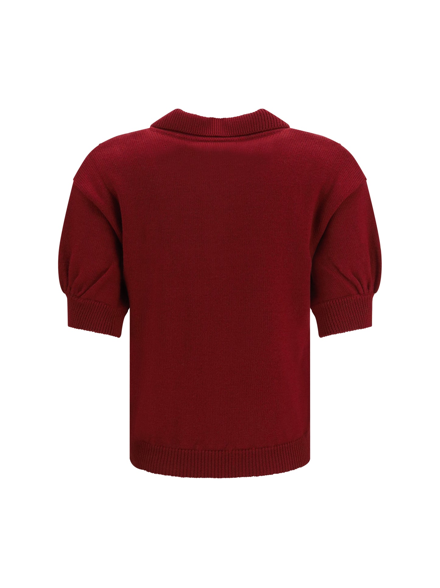 Alessandra Rich Women Merino Wool Polo Shirt With Buttons ALESSANDRA RICH