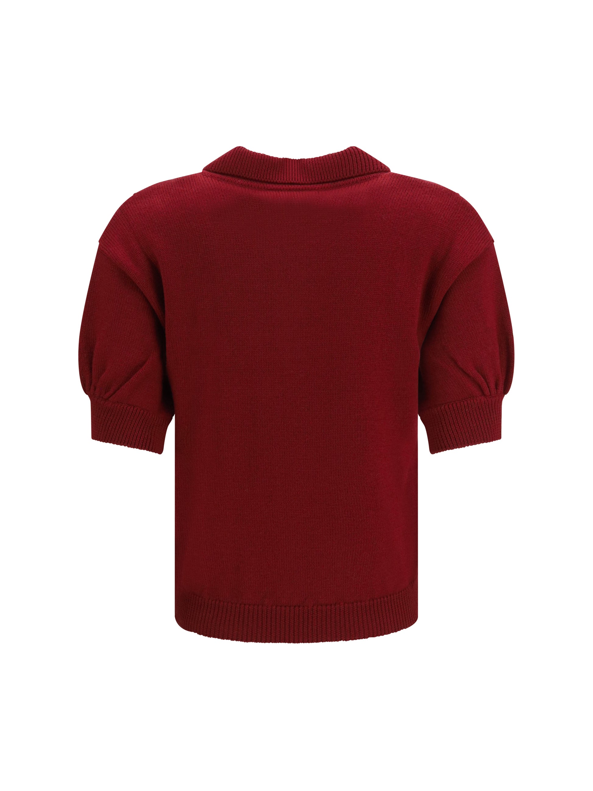 Alessandra Rich Women Merino Wool Polo Shirt With Buttons ALESSANDRA RICH