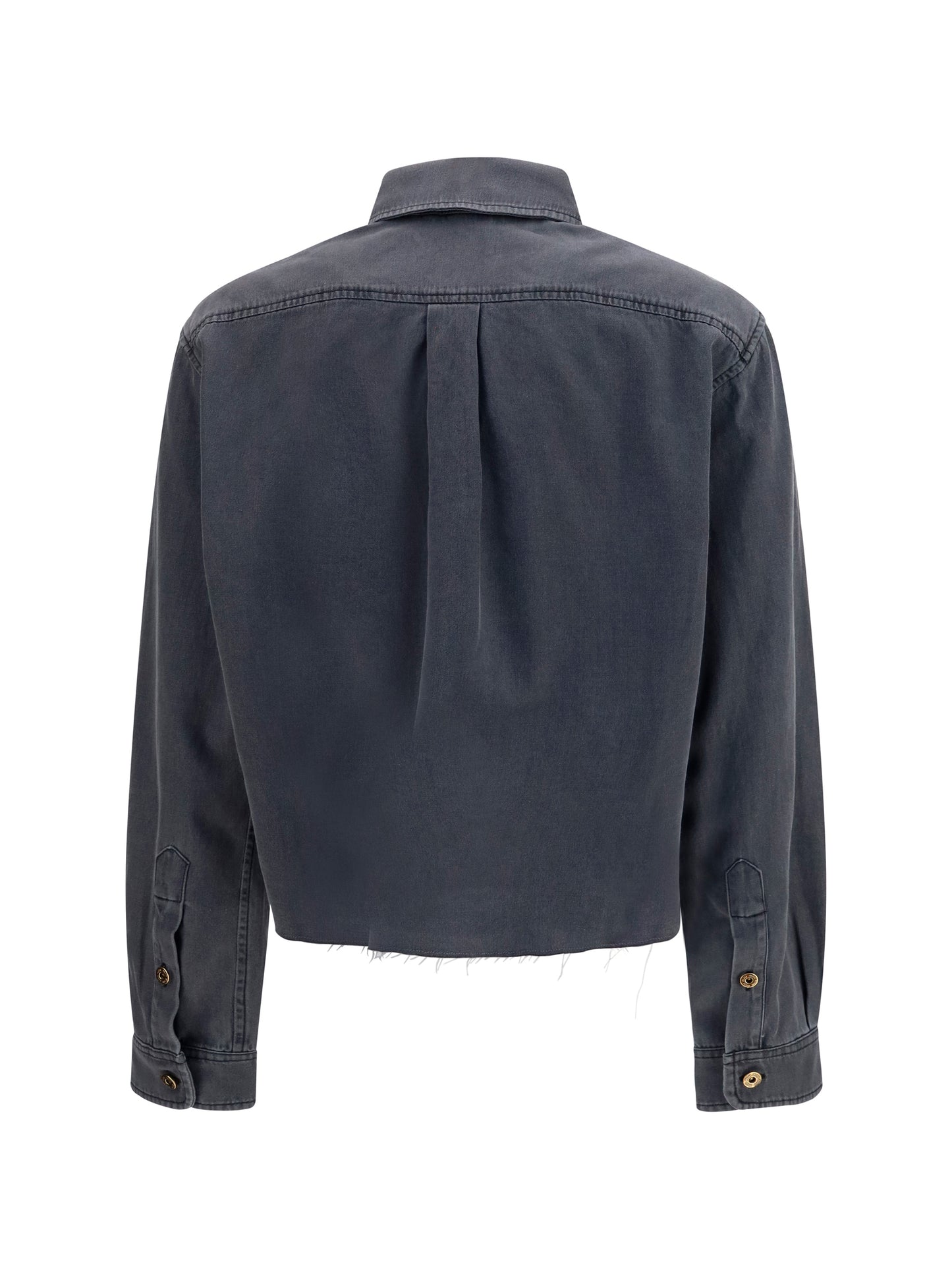 Miu Miu Women Denim-Style Cotton Shirt MIU MIU