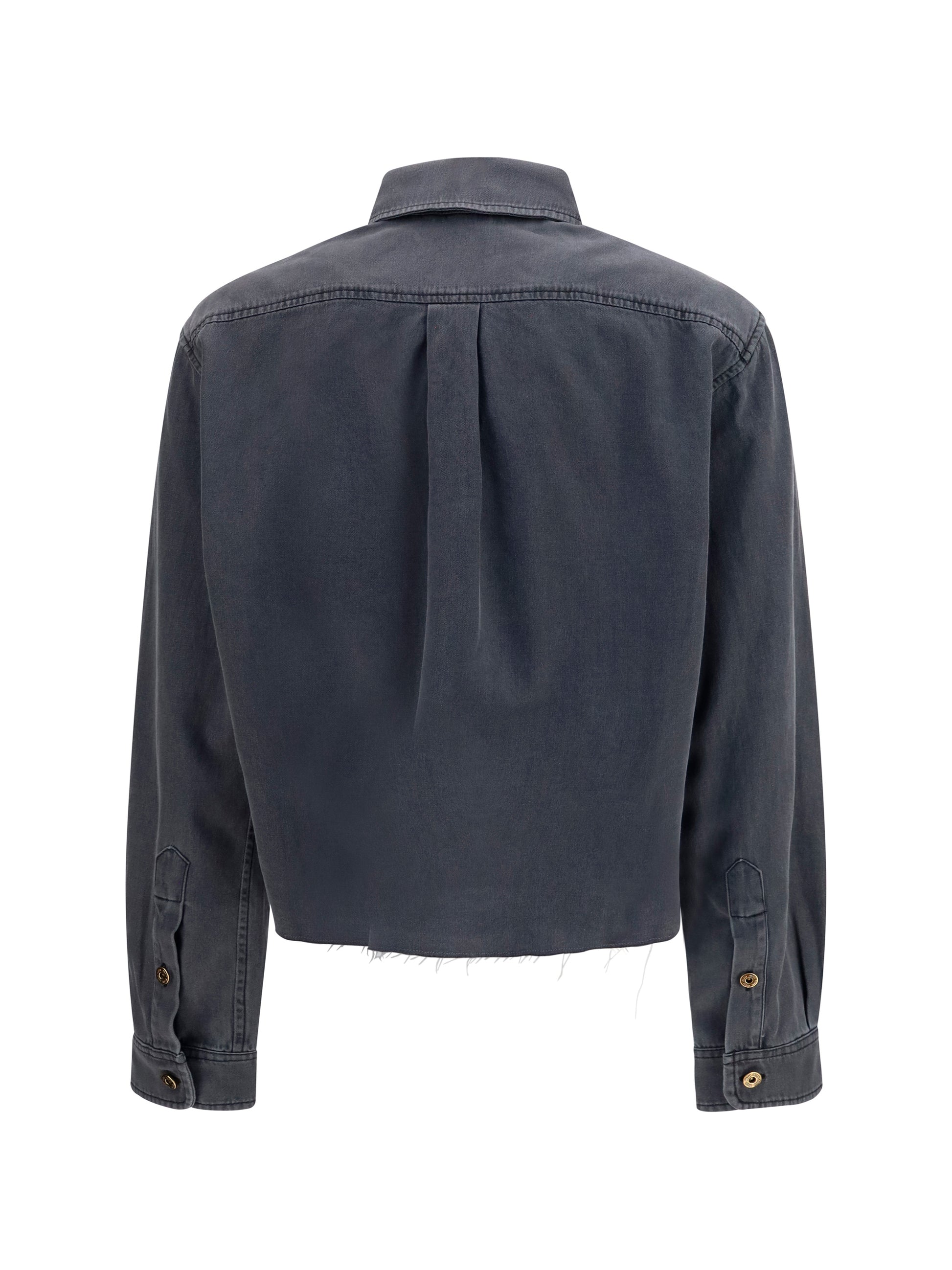 Miu Miu Women Denim-Style Cotton Shirt MIU MIU