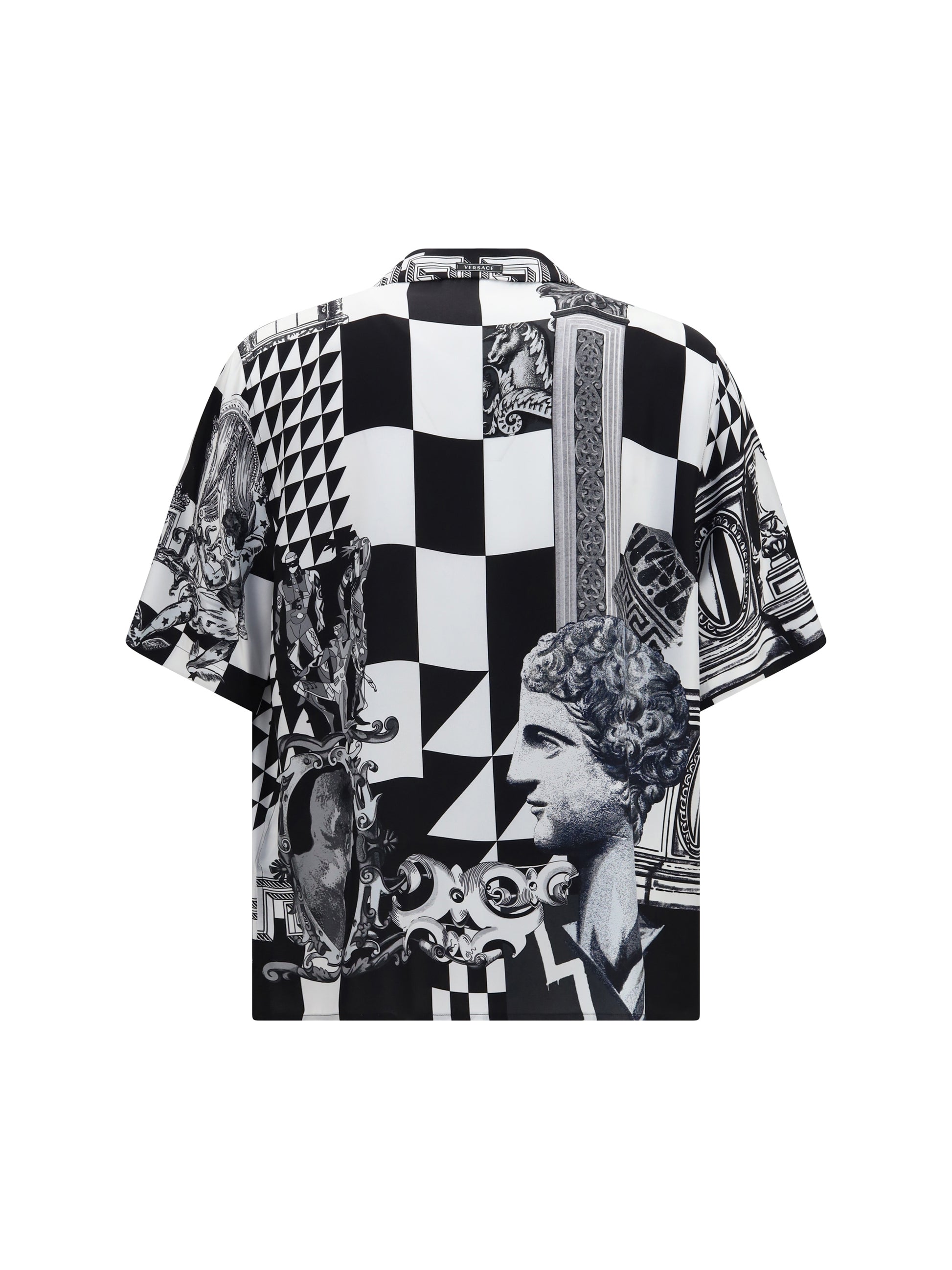 Versace Men Printed Silk Twill Shirt VERSACE