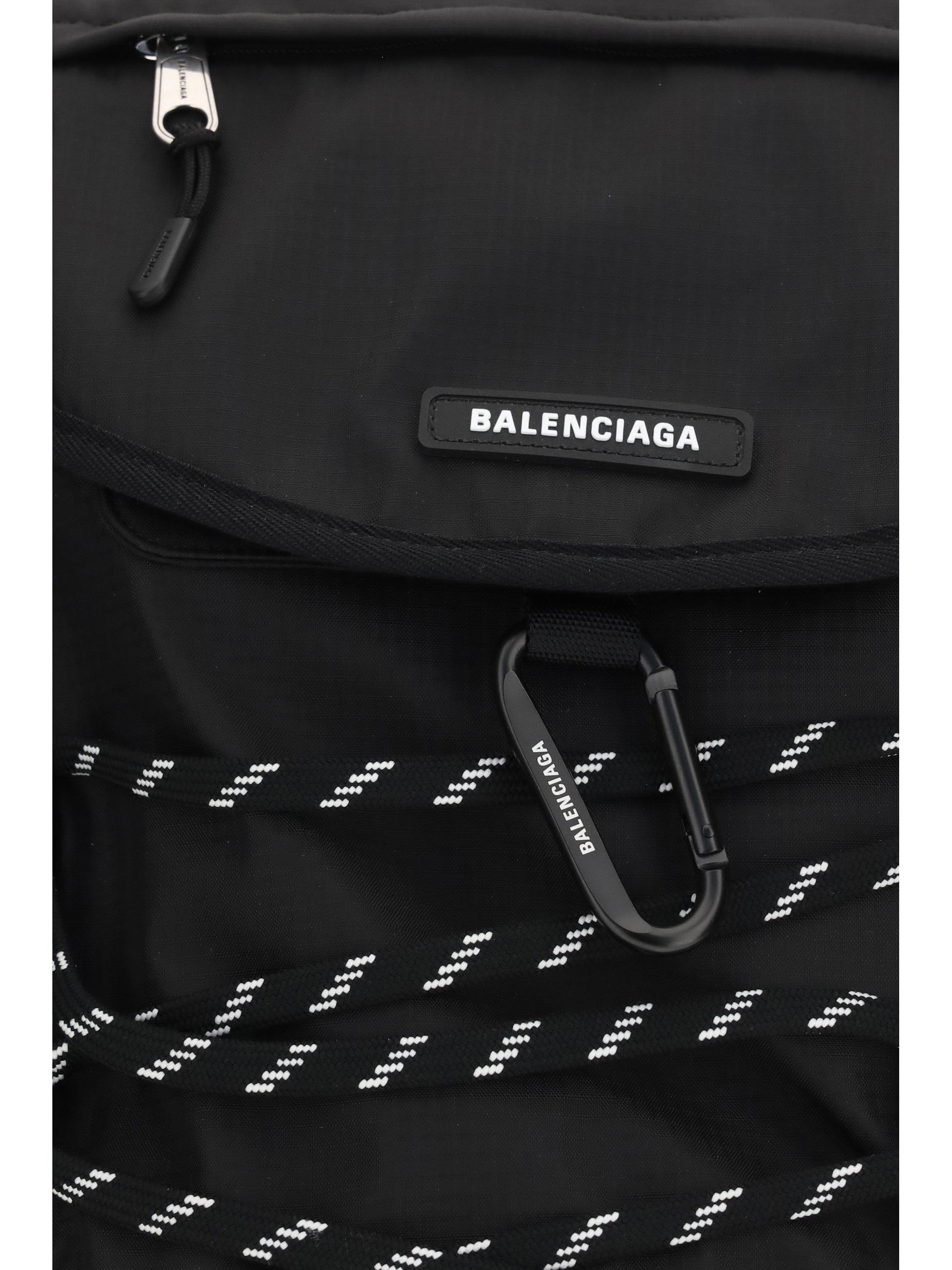 Balenciaga Men Metal Carabiner Detail Backpack BALENCIAGA