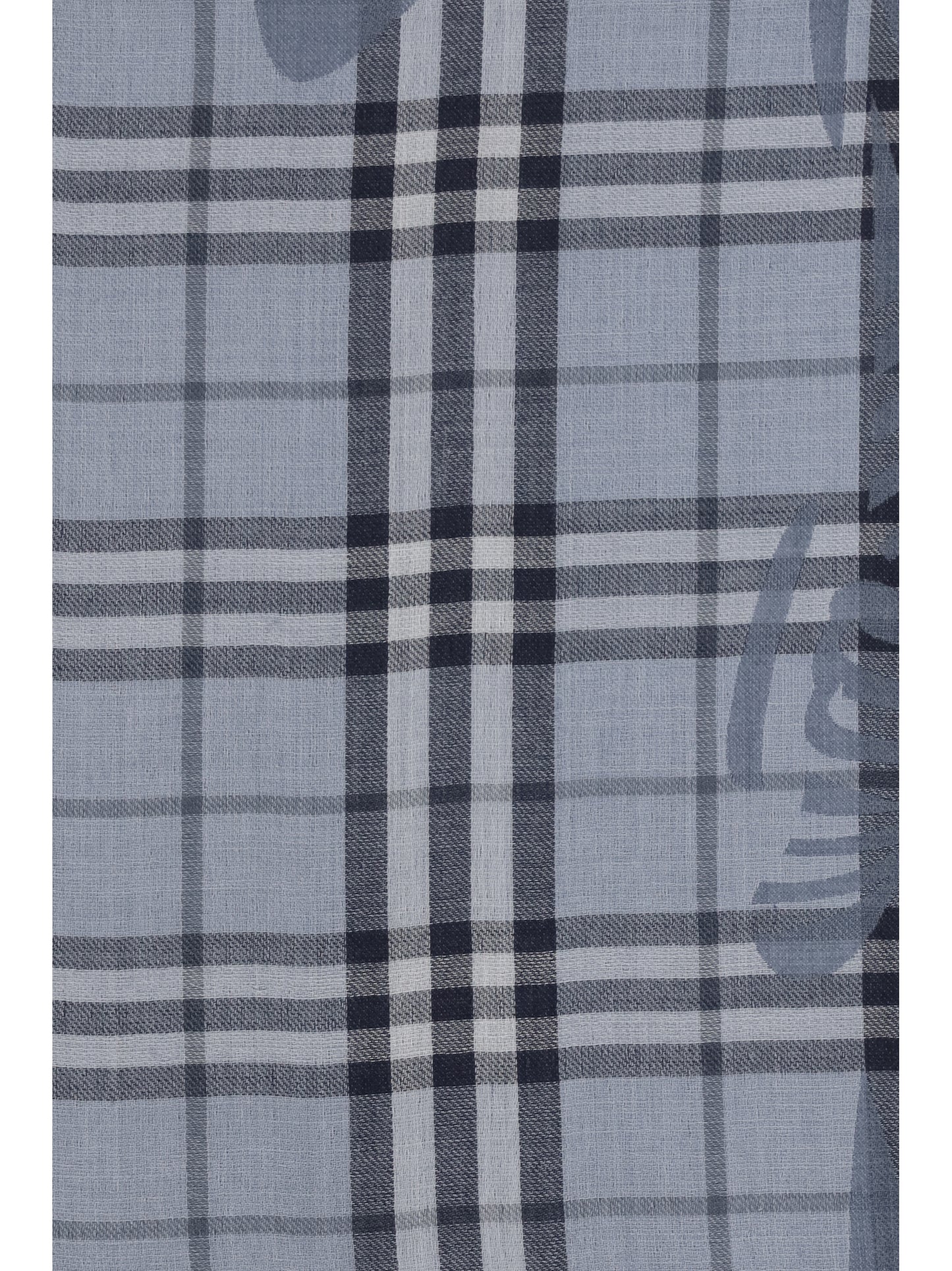 Burberry Women Knight Check Wool And Silk Scarf