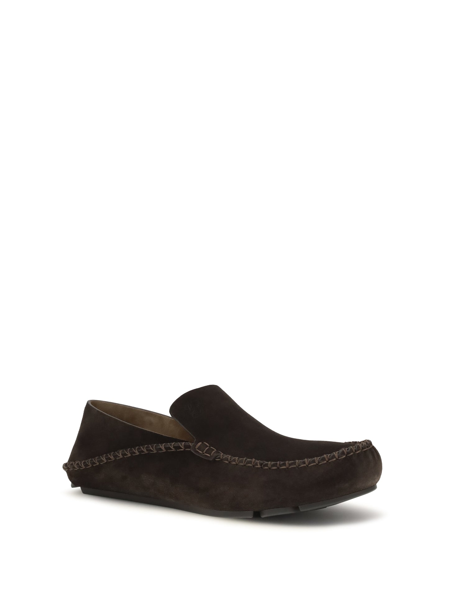 Loewe Men Rambla Loafers In Suede Calfskin LOEWE
