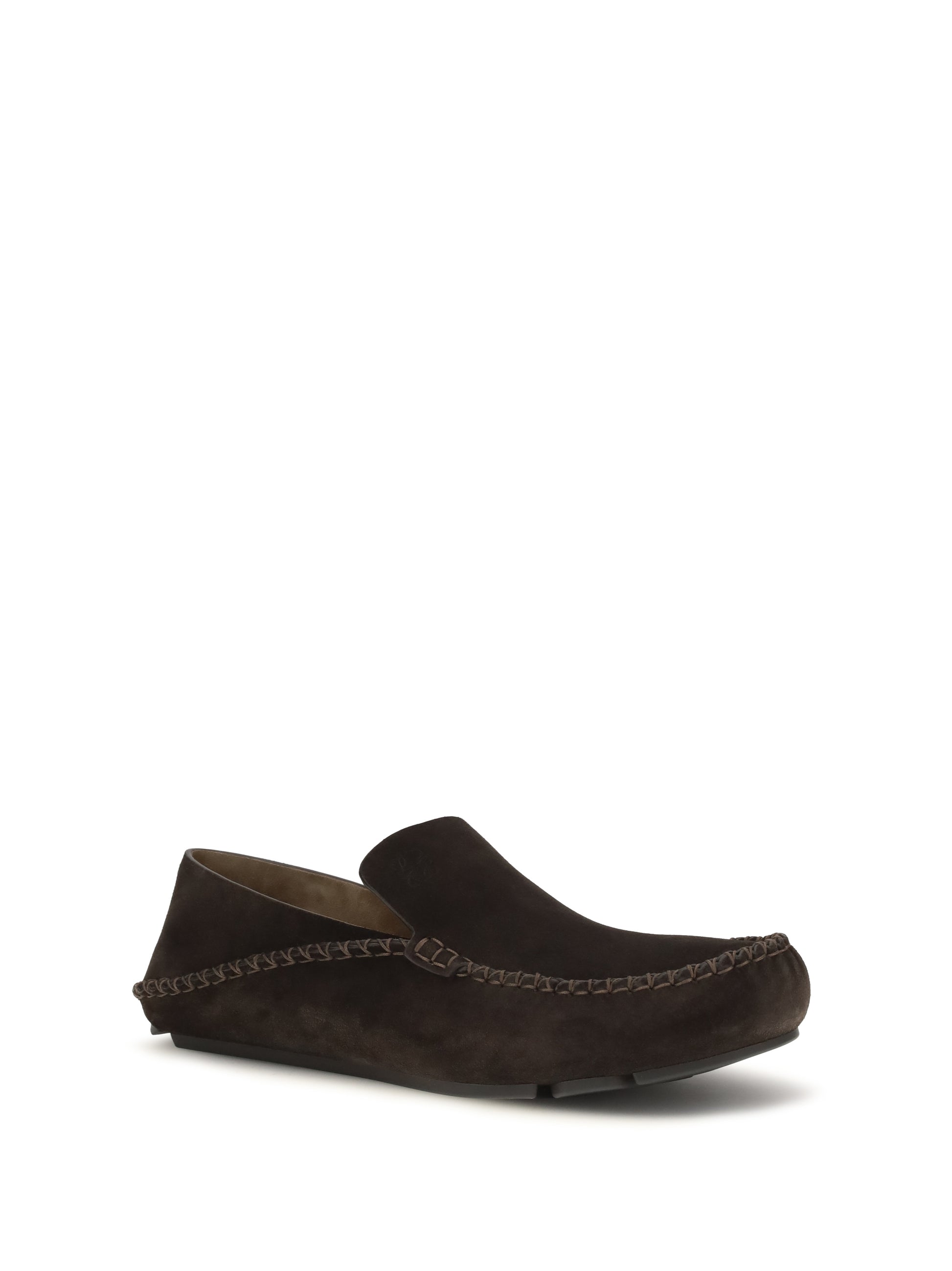 Loewe Men Rambla Loafers In Suede Calfskin LOEWE