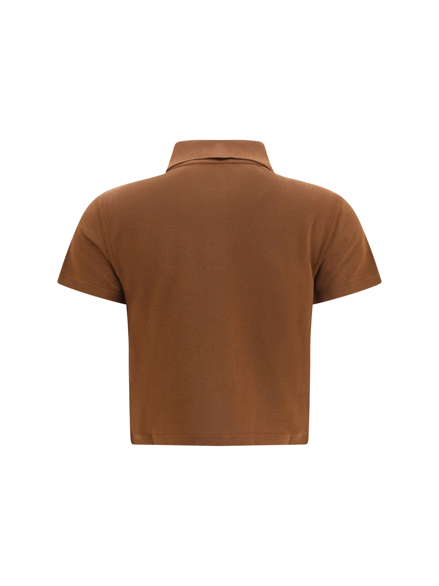 Saint Laurent Women Cassandre Short Cotton Piqué Polo Shirt SAINT LAURENT
