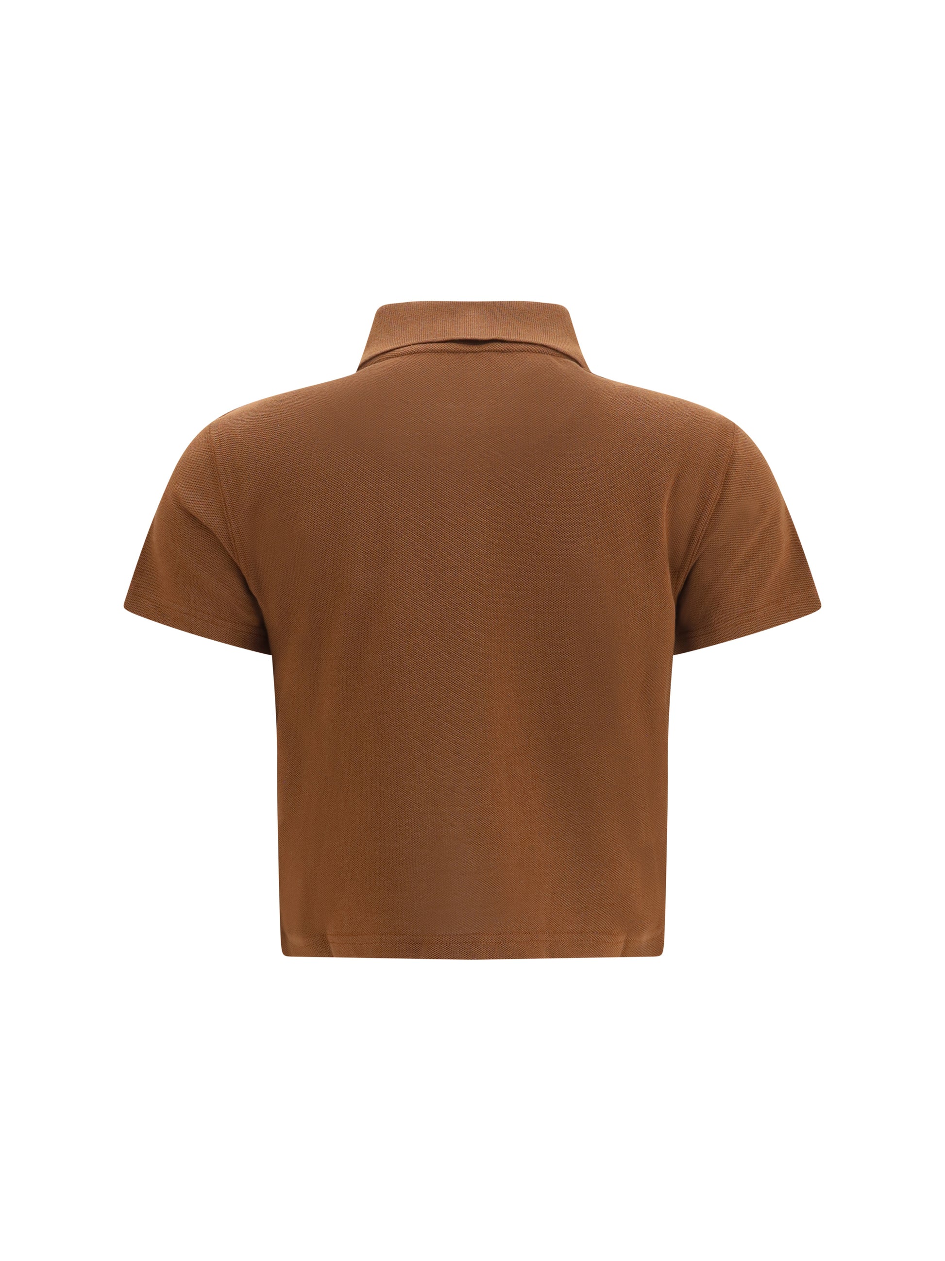Saint Laurent Women Cassandre Short Cotton Piqué Polo Shirt SAINT LAURENT