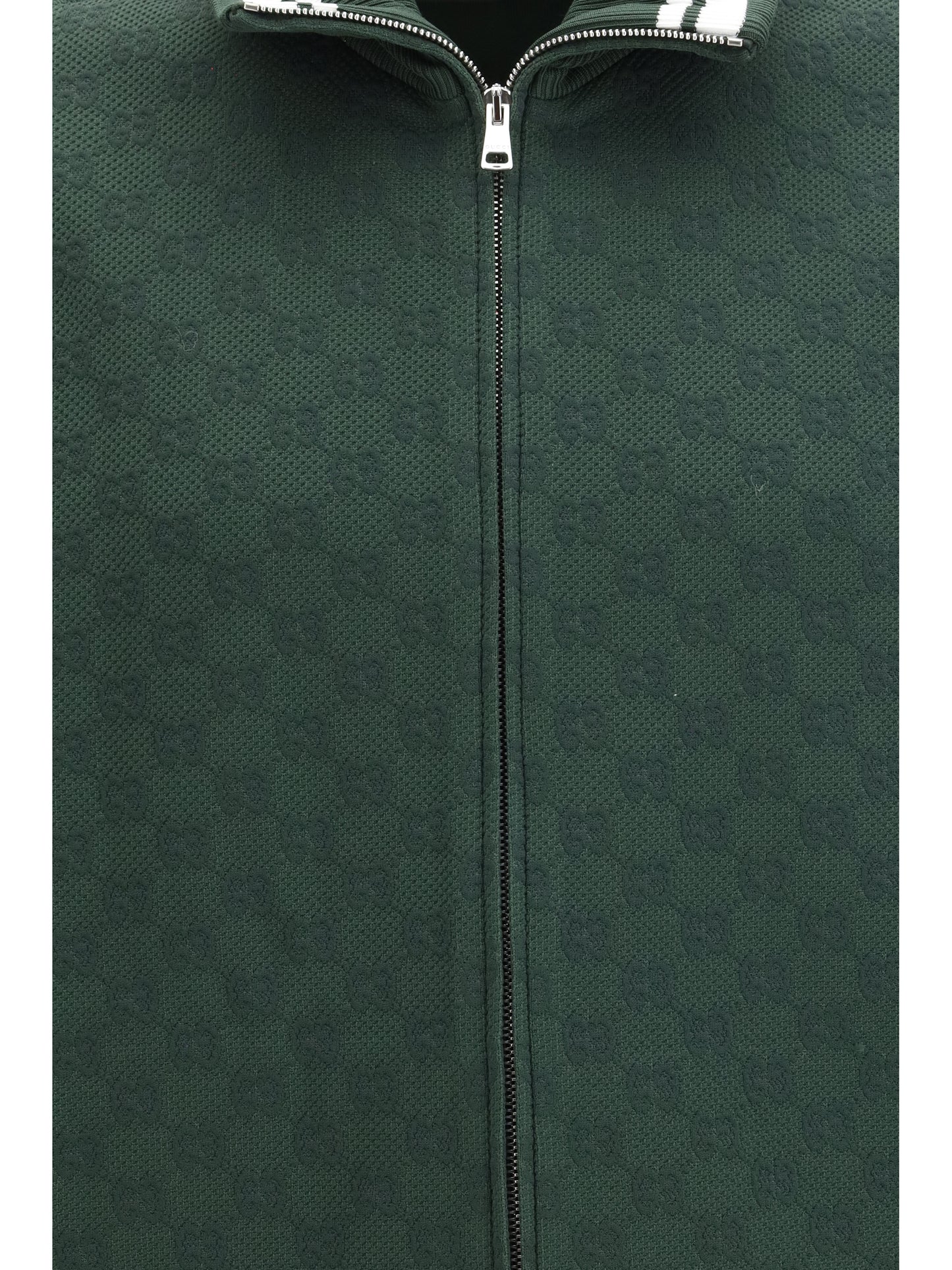 Gucci Men Gg Technical Jersey Zip Jacket GUCCI