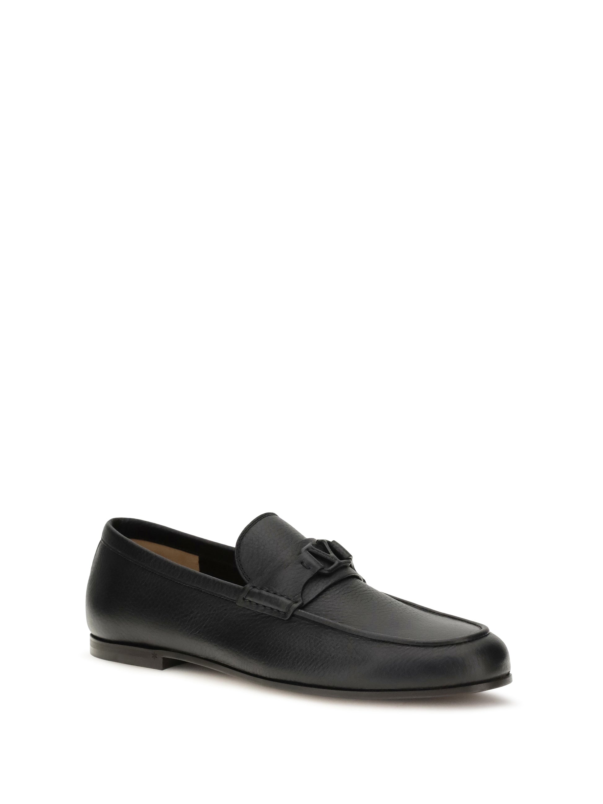 Valentino Garavani Men Vlogo Signature Loafers In Deer Leather VALENTINO GARAVANI