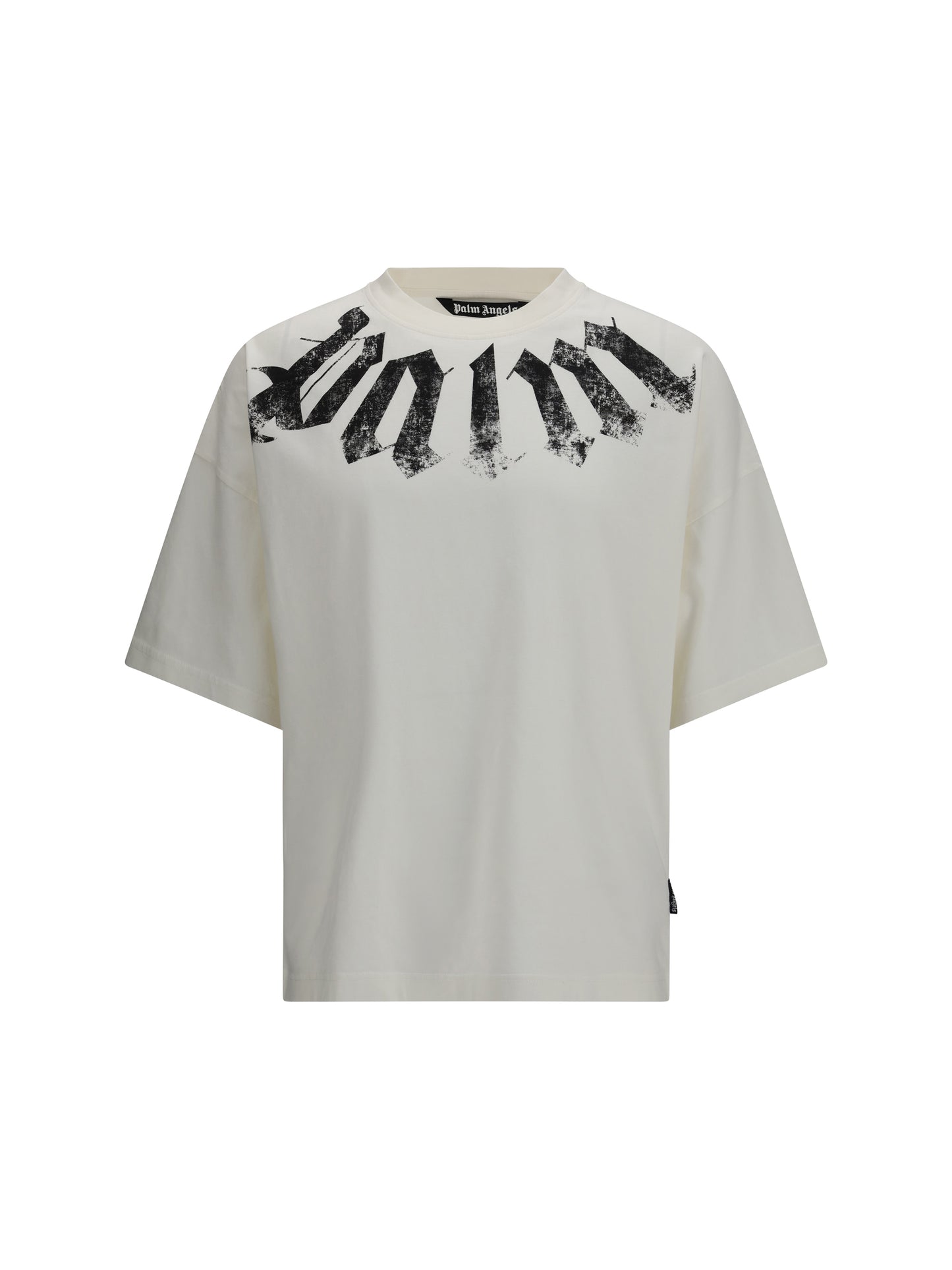 Palm Angels Men Big Neck Logo T-Shirt PALM ANGELS