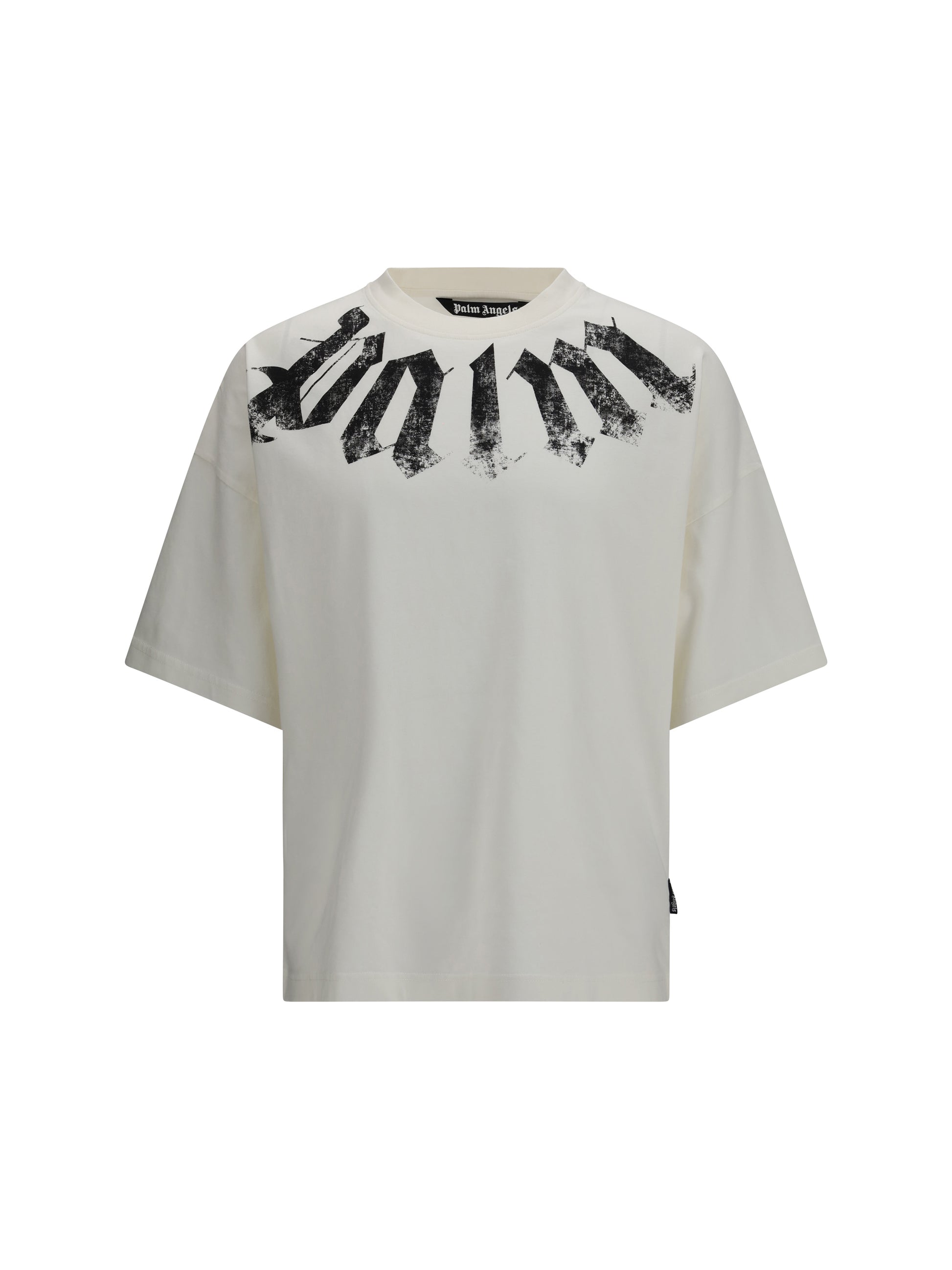 Palm Angels Men Big Neck Logo T-Shirt PALM ANGELS