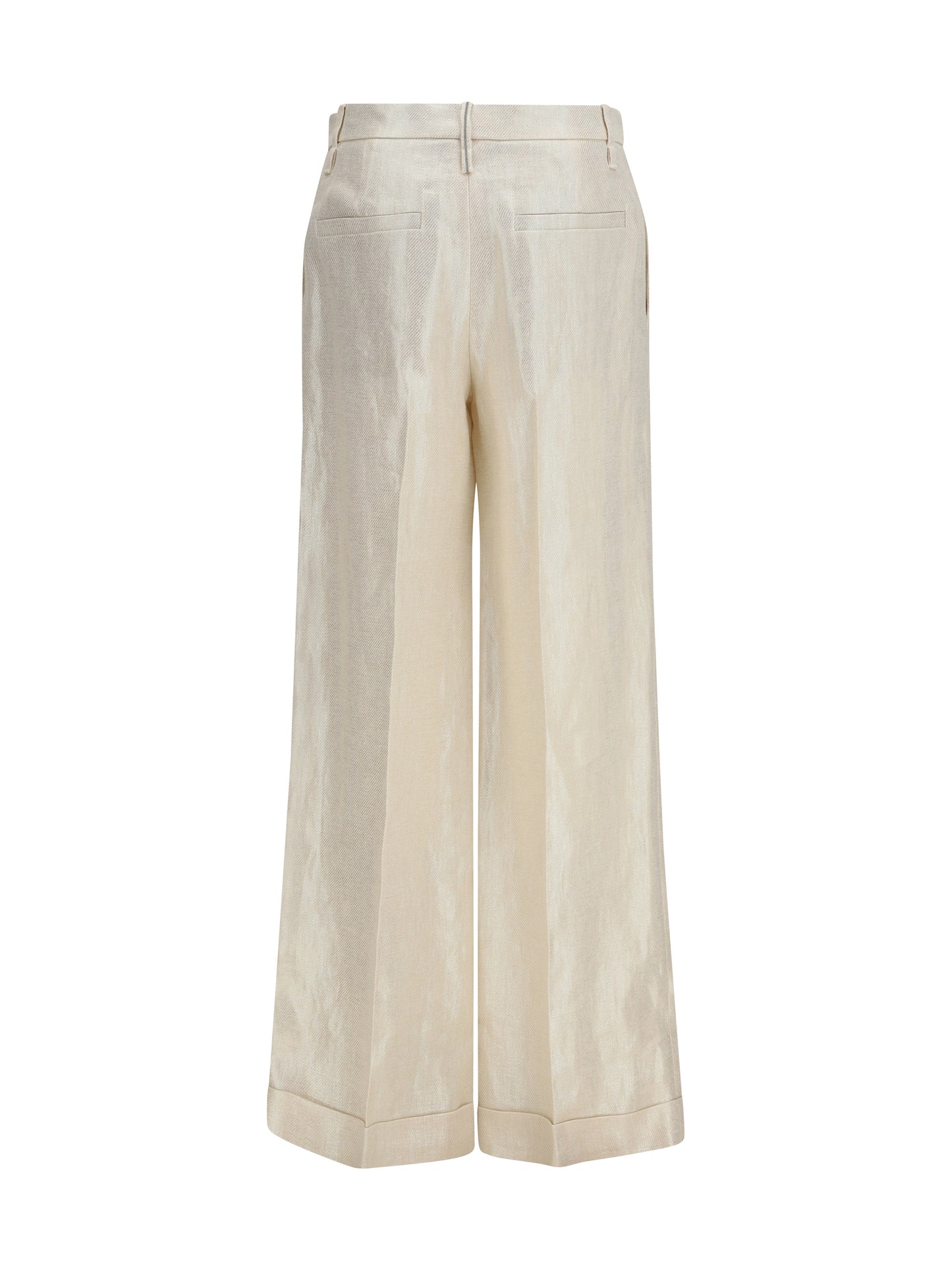 Brunello Cucinelli Women Linen Tailored Pants