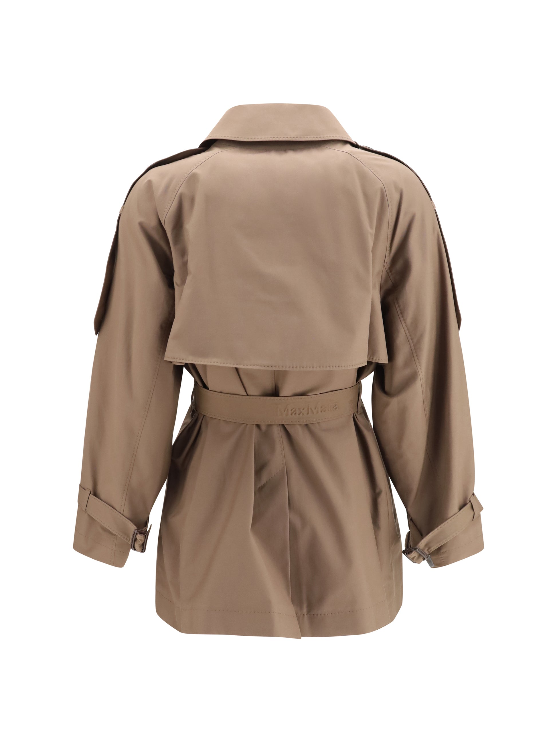 Max Mara The Cube Women Short Water Repellent Twill Trench Coat MAX MARA THE CUBE
