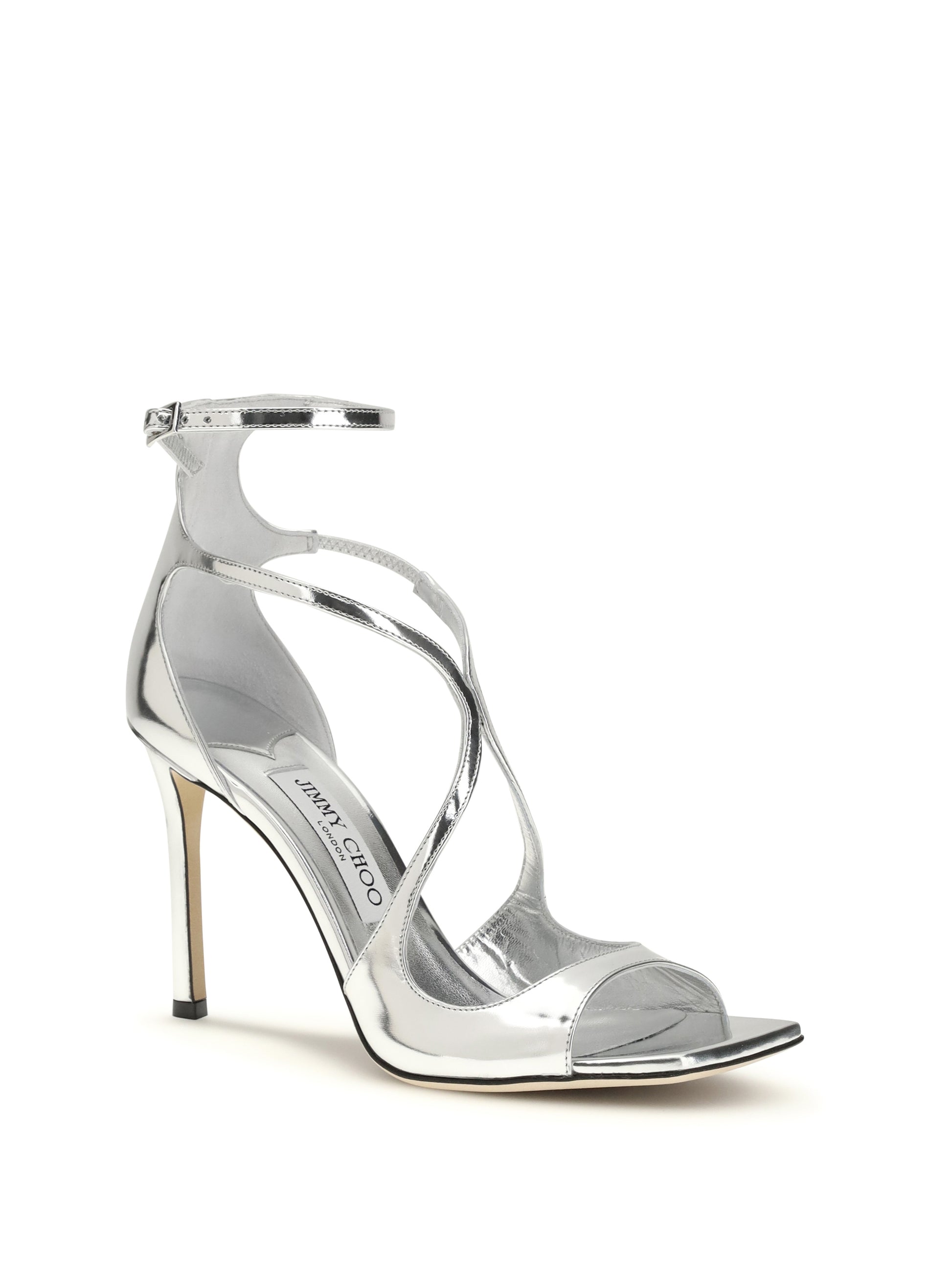 Jimmy Choo Women Azia Patent Leather Sandals JIMMY CHOO