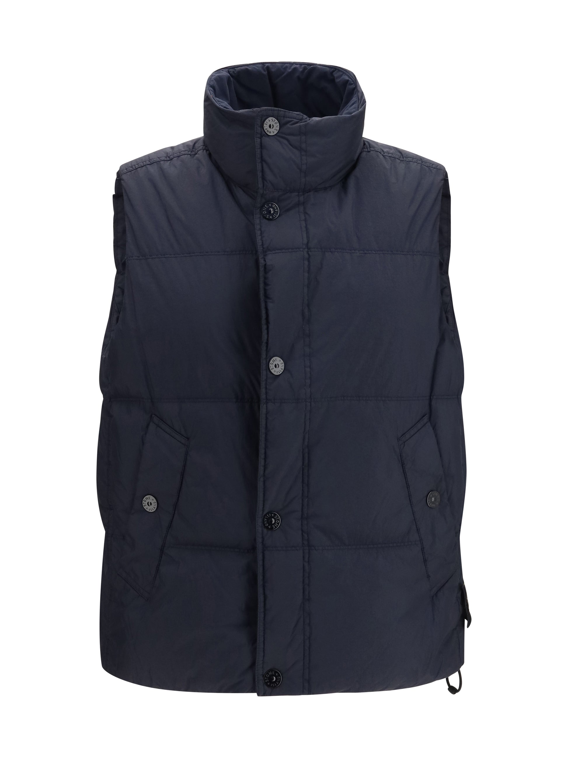 Stone Island Men Crinkle Reps Ny Padded Vest STONE ISLAND