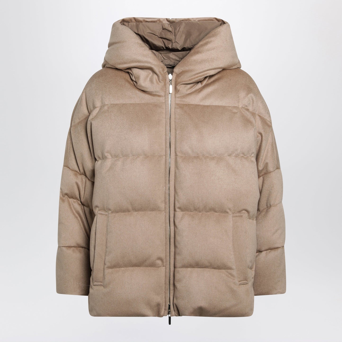 Max Mara The Cube Reversible Zip Camel Down Jacket Women MAX MARA THE CUBE