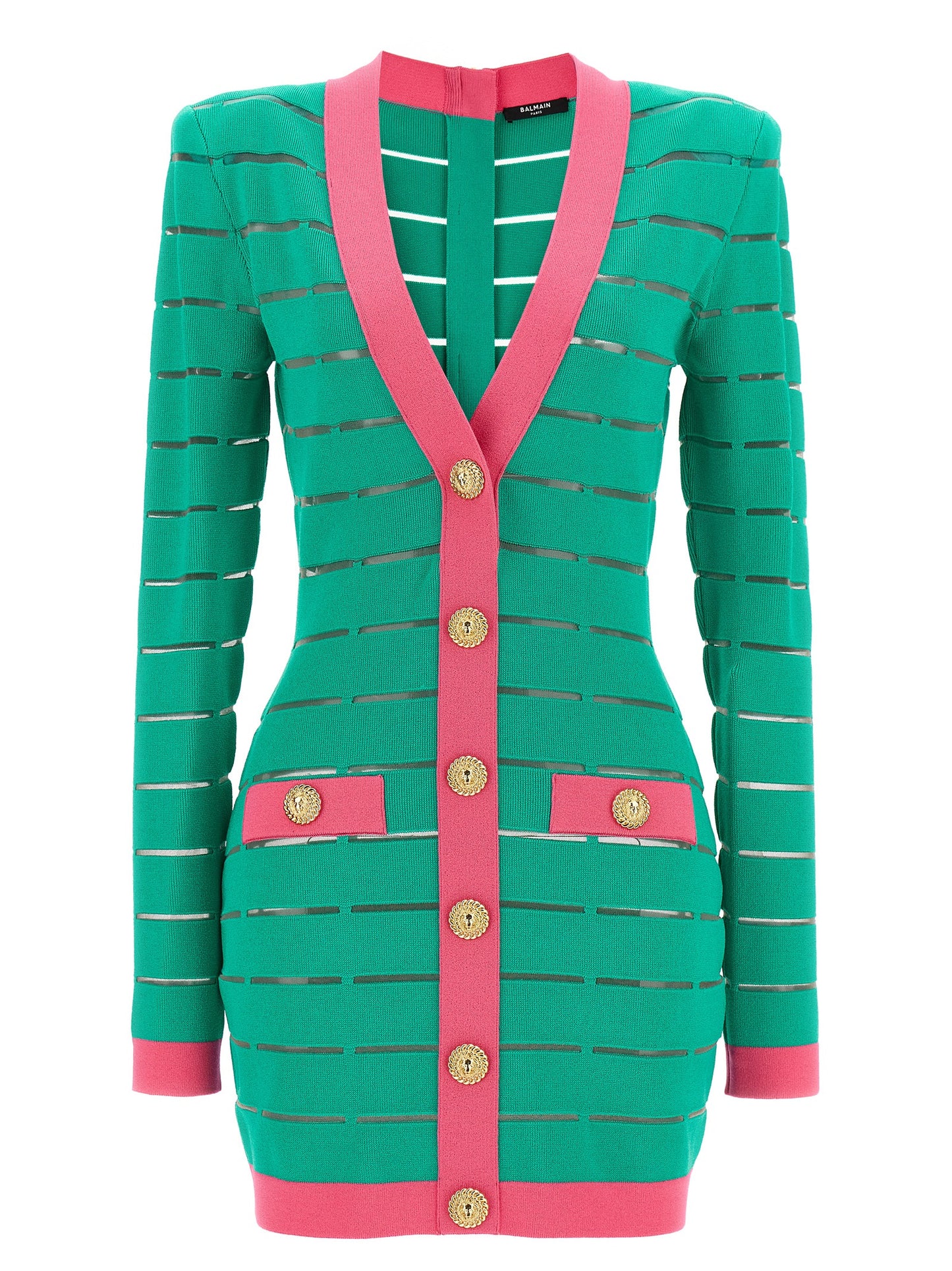 Balmain Women Two-Tone Knit Dress BALMAIN