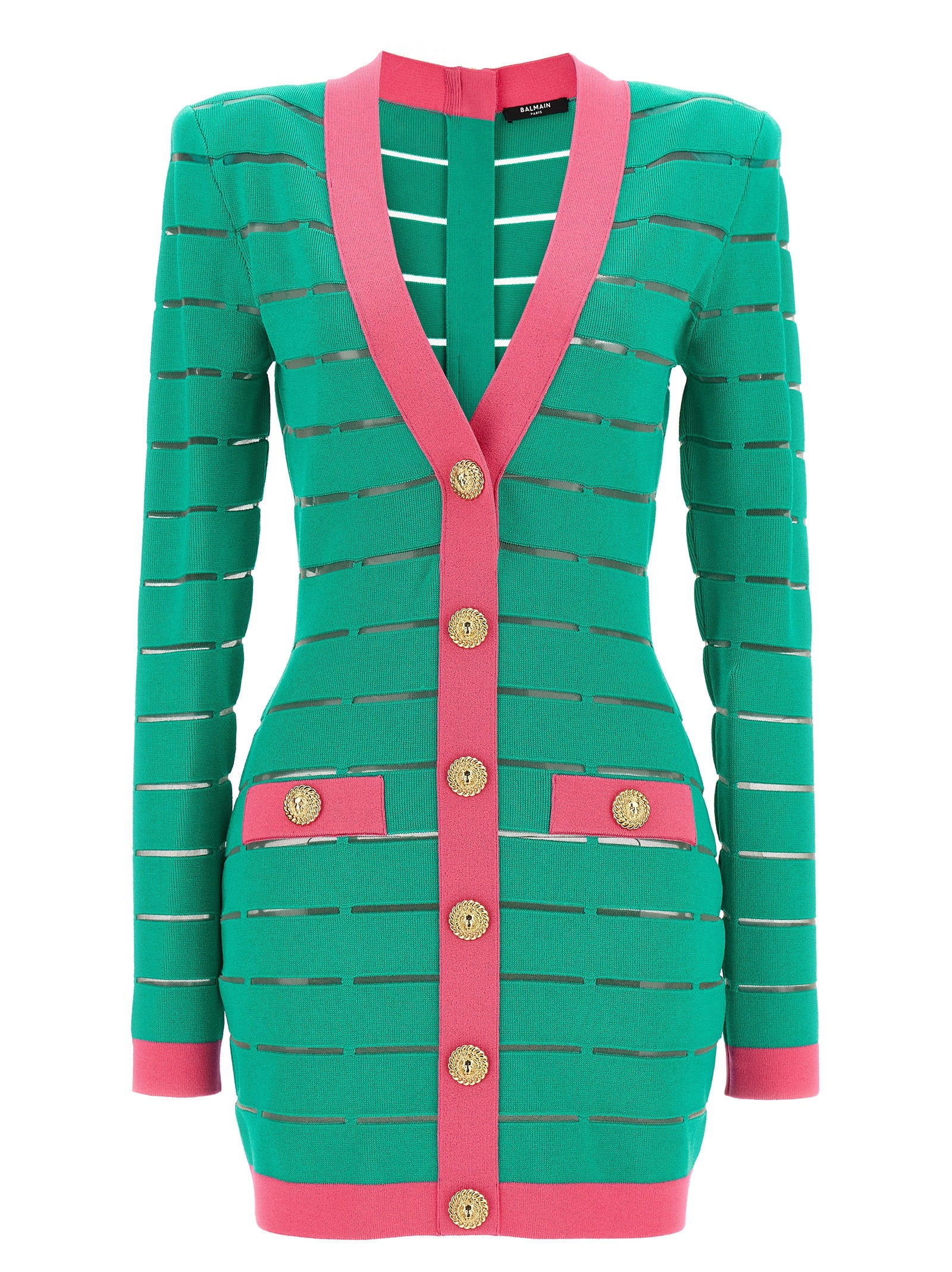 Balmain Women Two-Tone Knit Dress BALMAIN