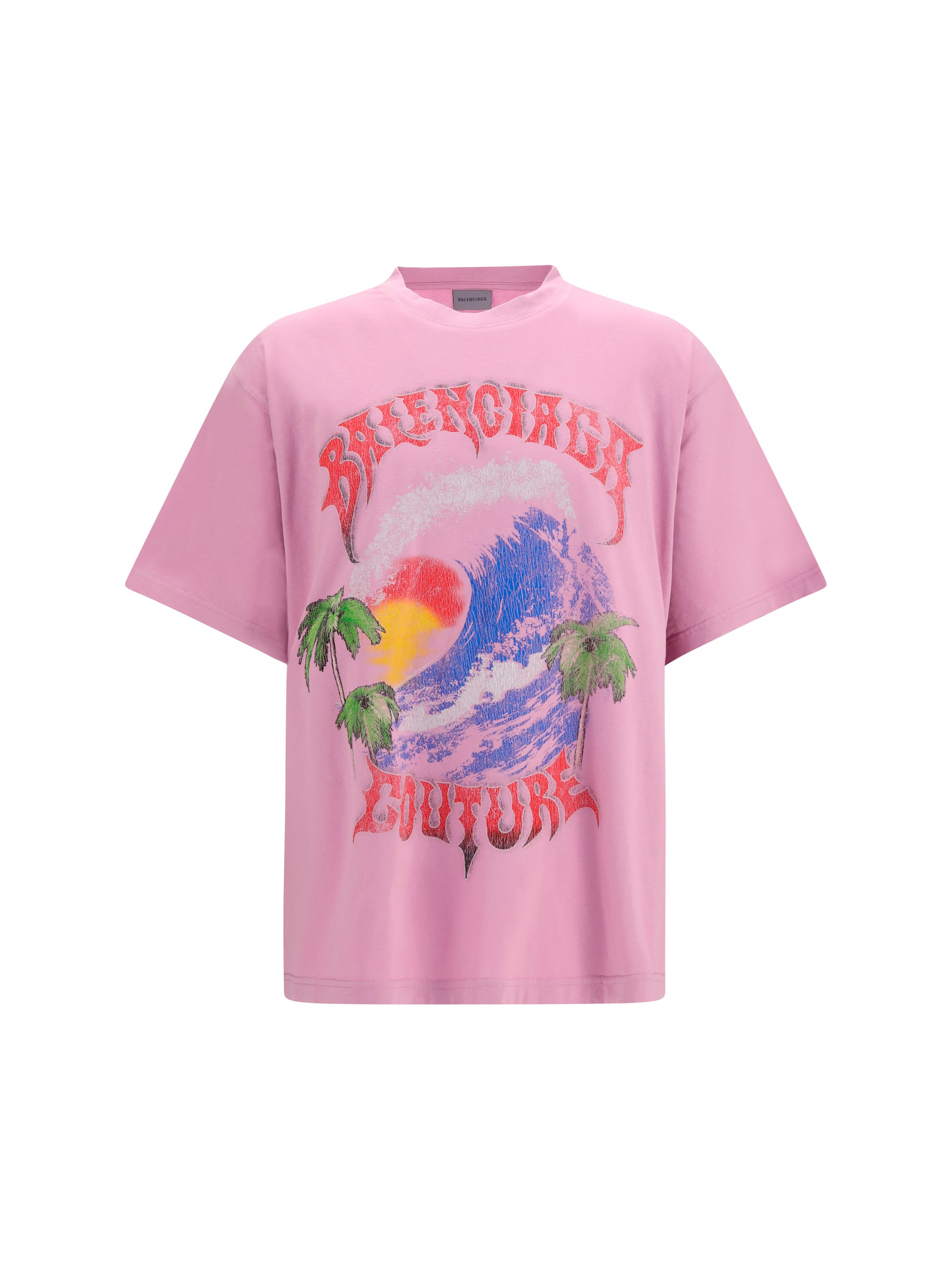 Balenciaga Men Vintage Surfer Oversized T-Shirt BALENCIAGA