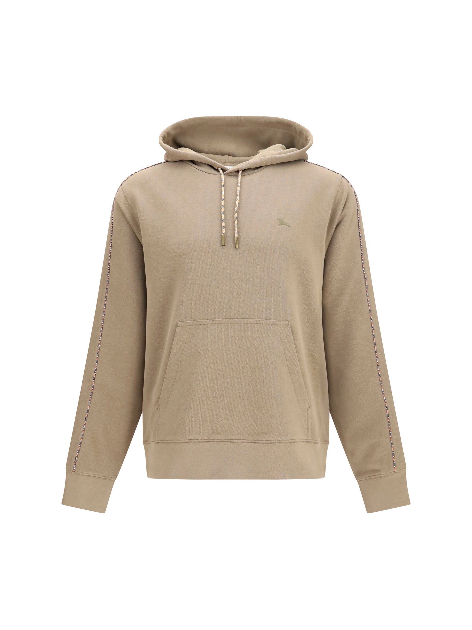 Burberry Men Check Hoodie With Drawstrings BURBERRY