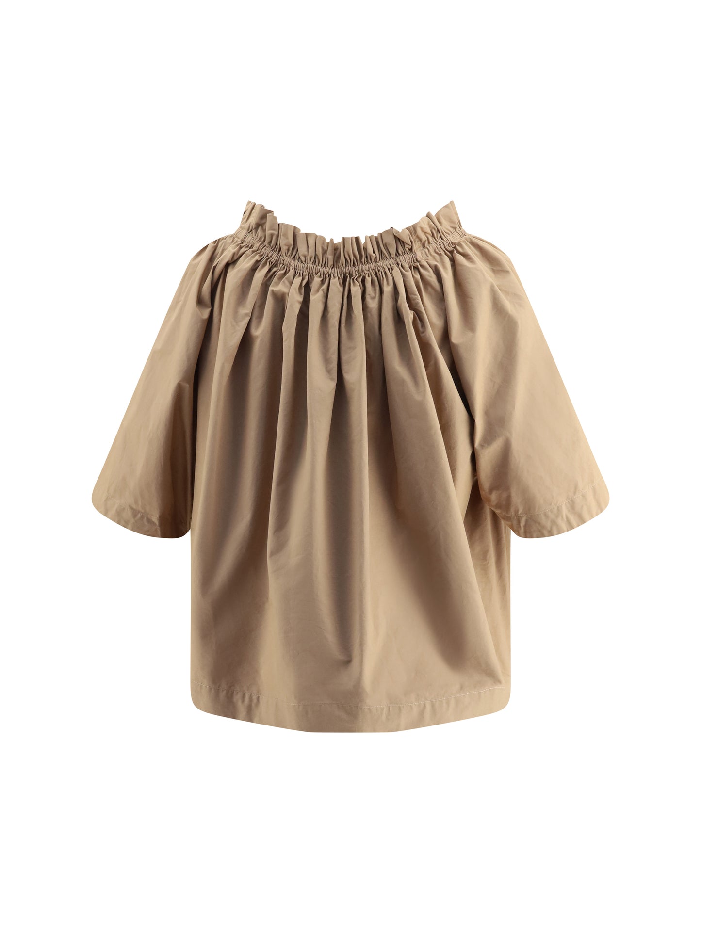 Saint Laurent Women Cotton Ruffle Top