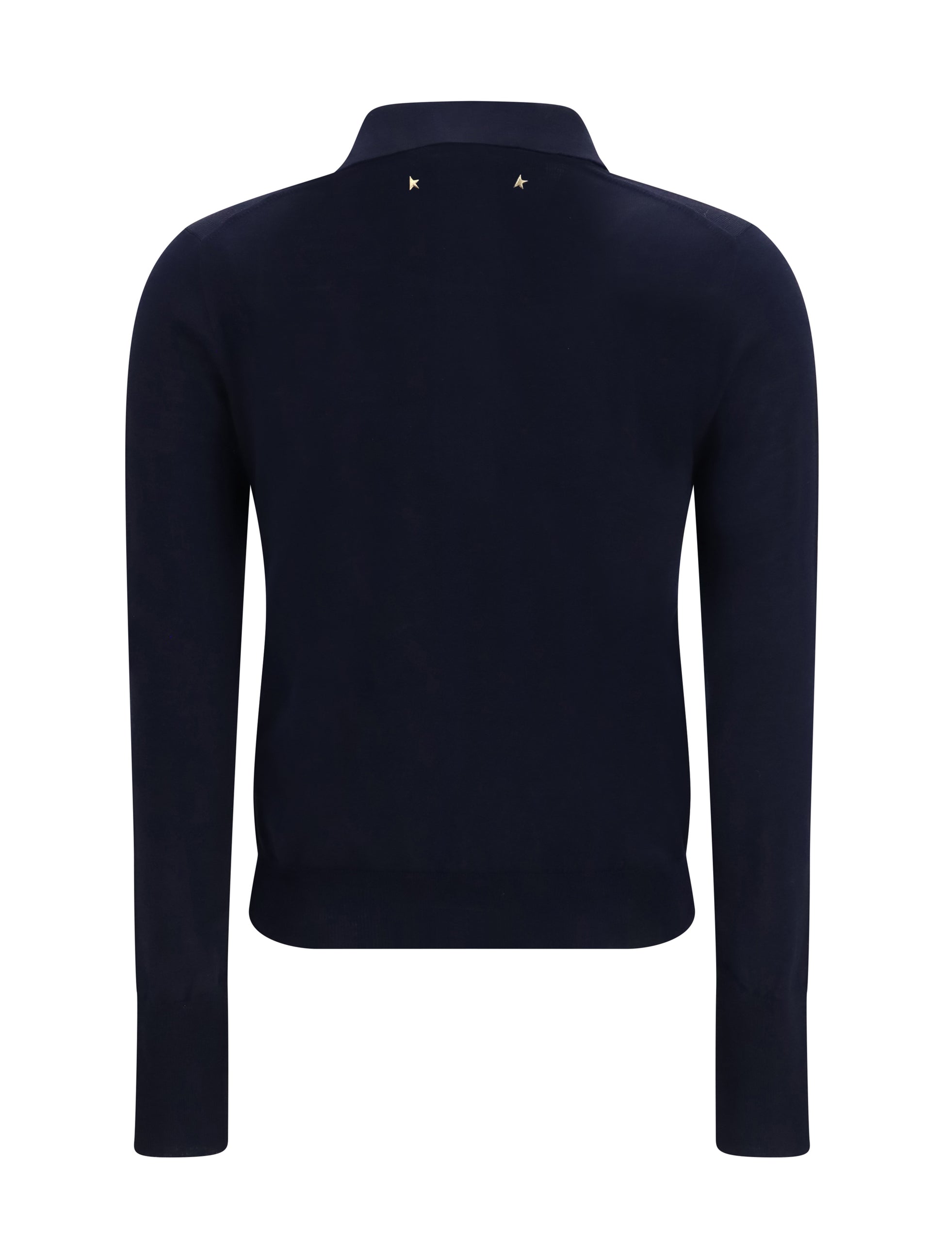 Golden Goose Women Long Sleeve Merino Wool Polo GOLDEN GOOSE