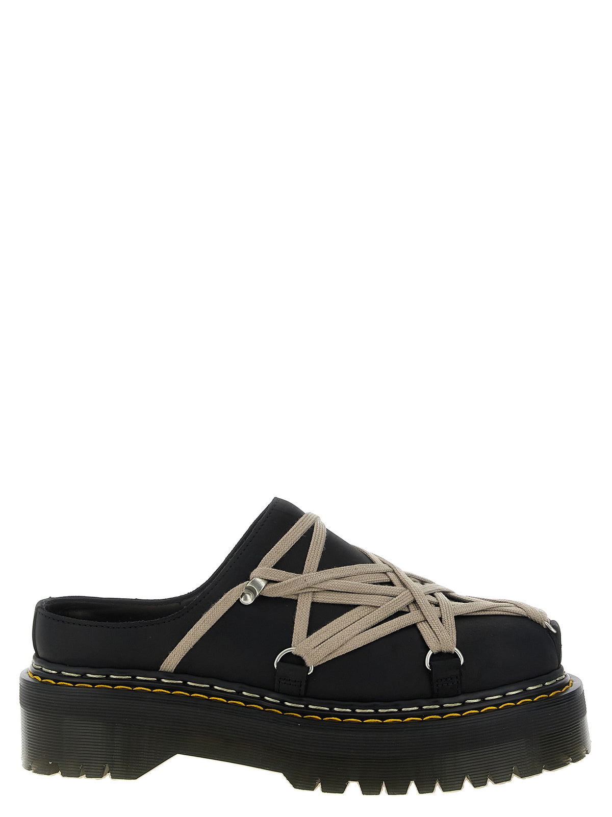 Rick Owens Men 'Quadsolemegalace®' Mules Dr.Martens X Rickowens RICK OWENS