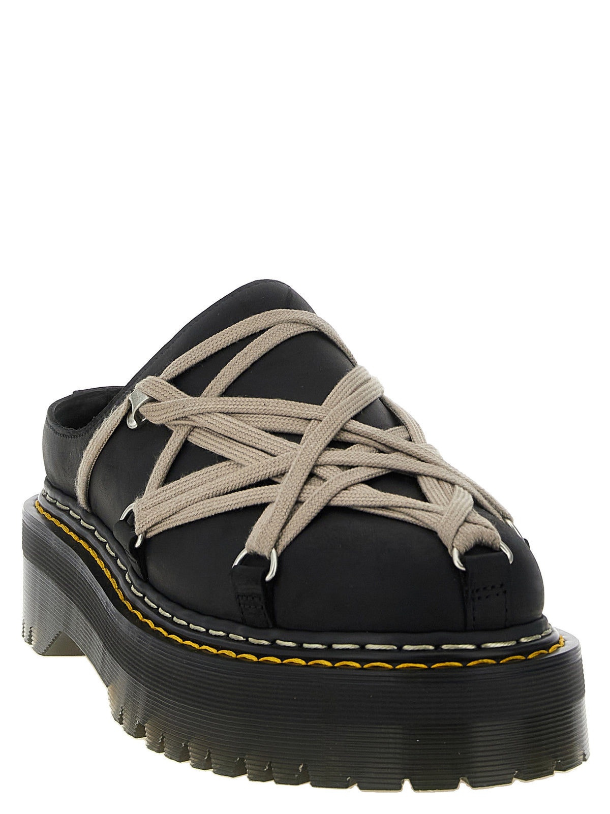 Rick Owens Men 'Quadsolemegalace®' Mules Dr.Martens X Rickowens RICK OWENS