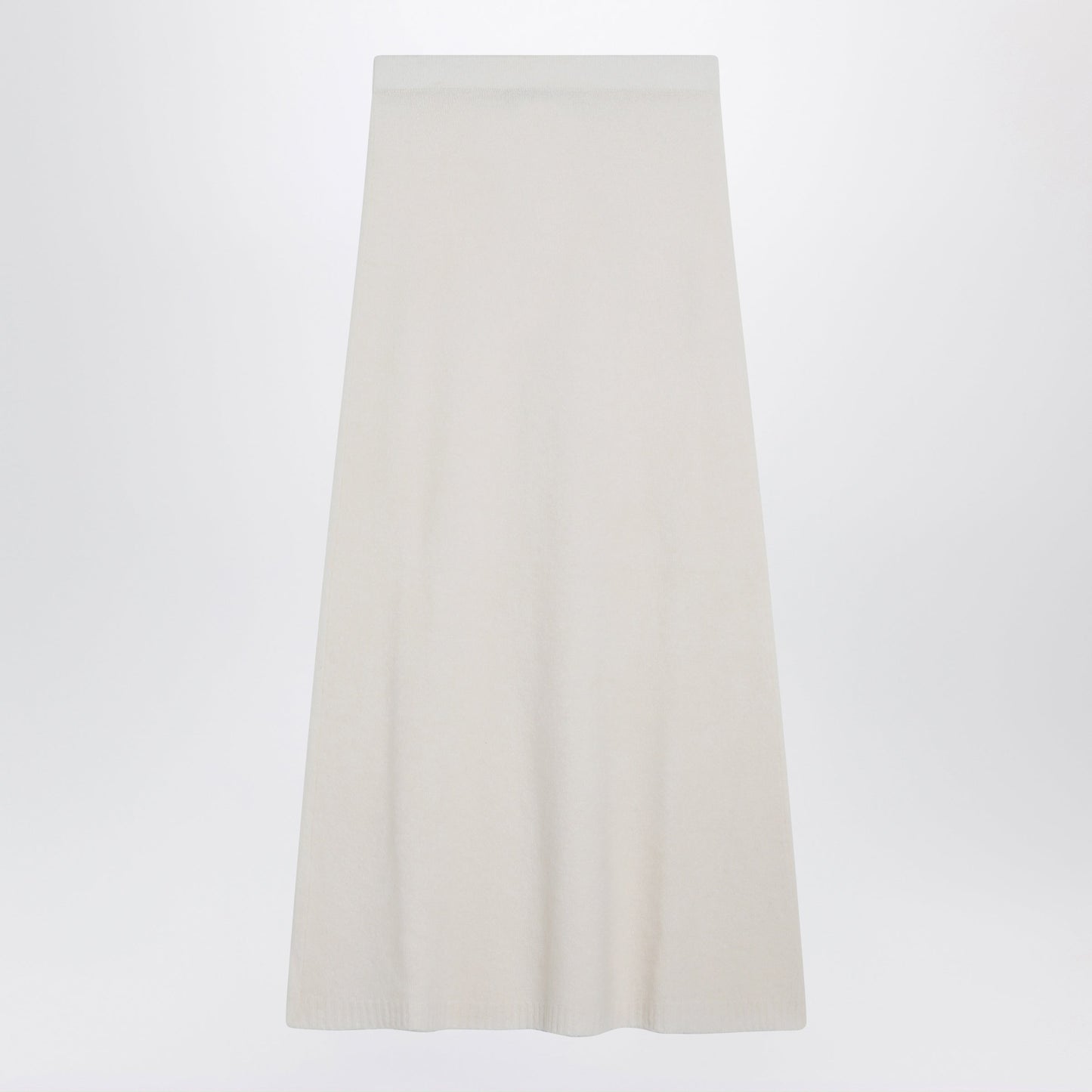 Max Mara Ivory Skirt In Stretch Cashmere Knit Women MAX MARA