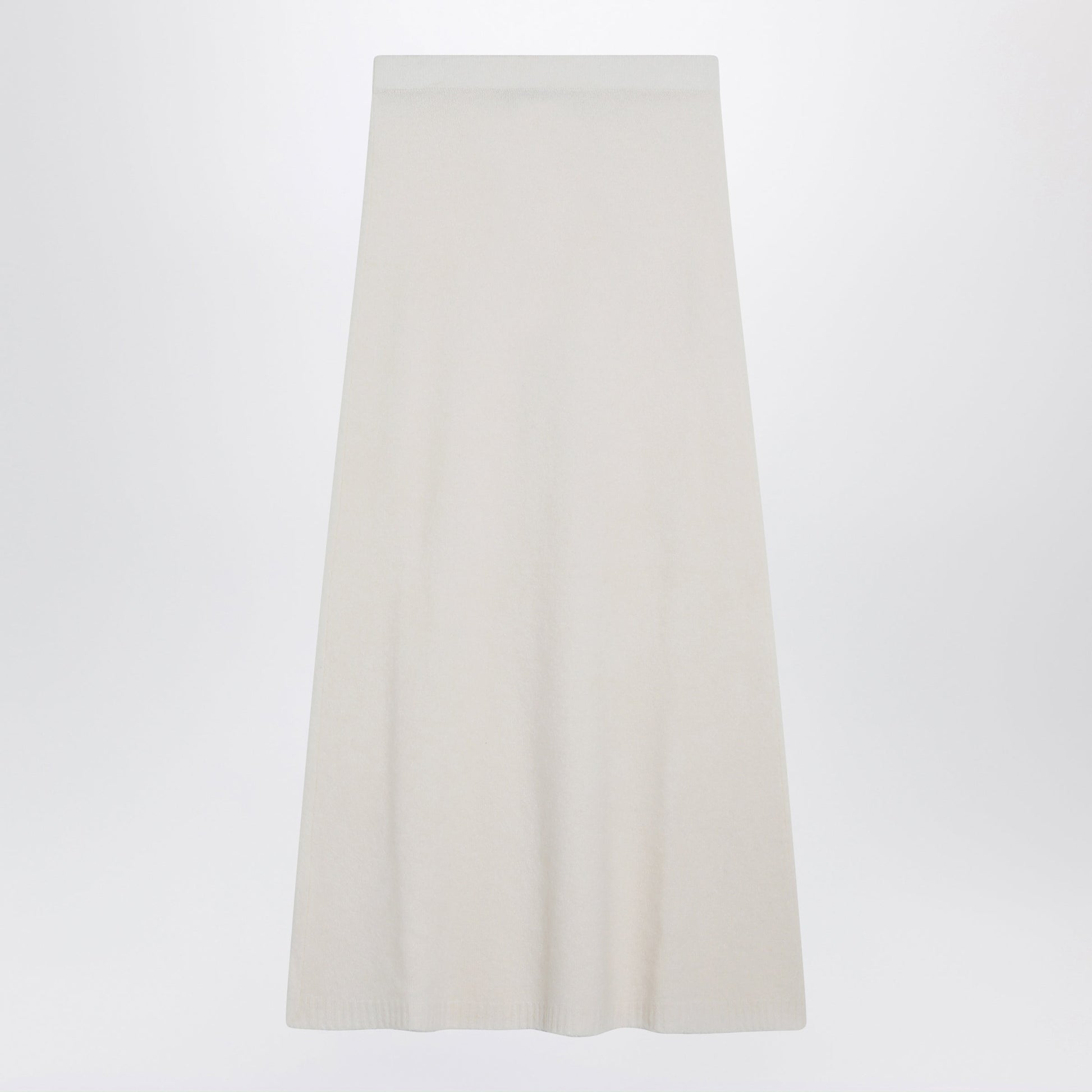 Max Mara Ivory Skirt In Stretch Cashmere Knit Women MAX MARA