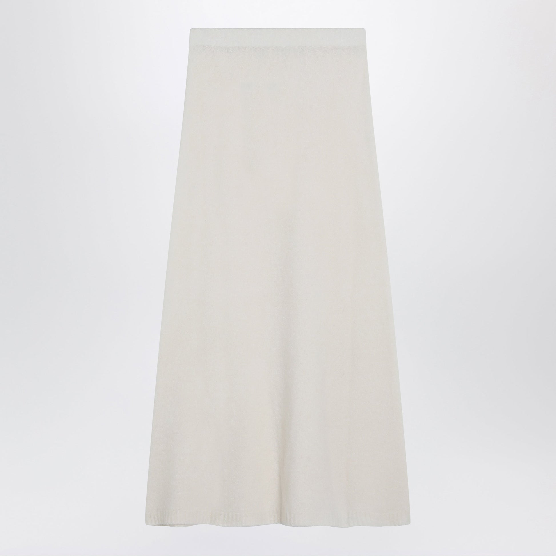 Max Mara Ivory Skirt In Stretch Cashmere Knit Women MAX MARA