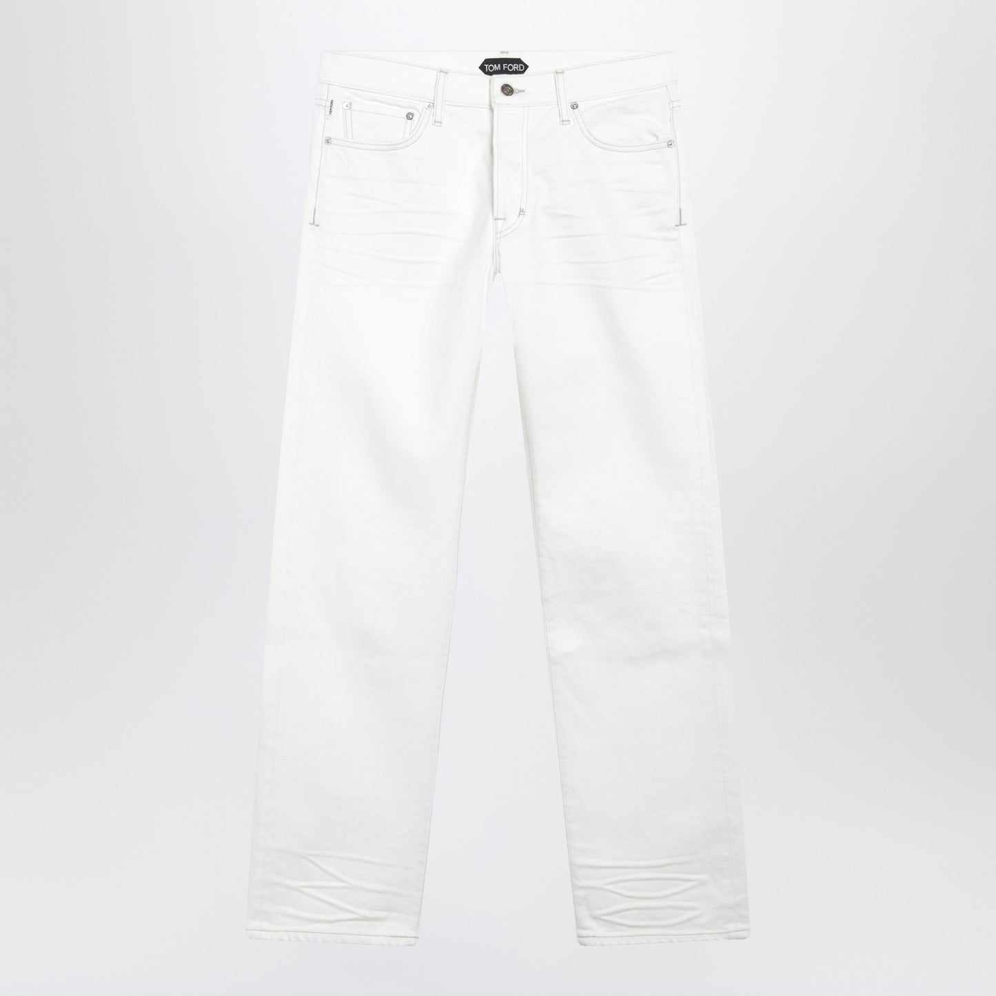 Tom Ford White Jeans With Biker-Effect Details Men TOM FORD