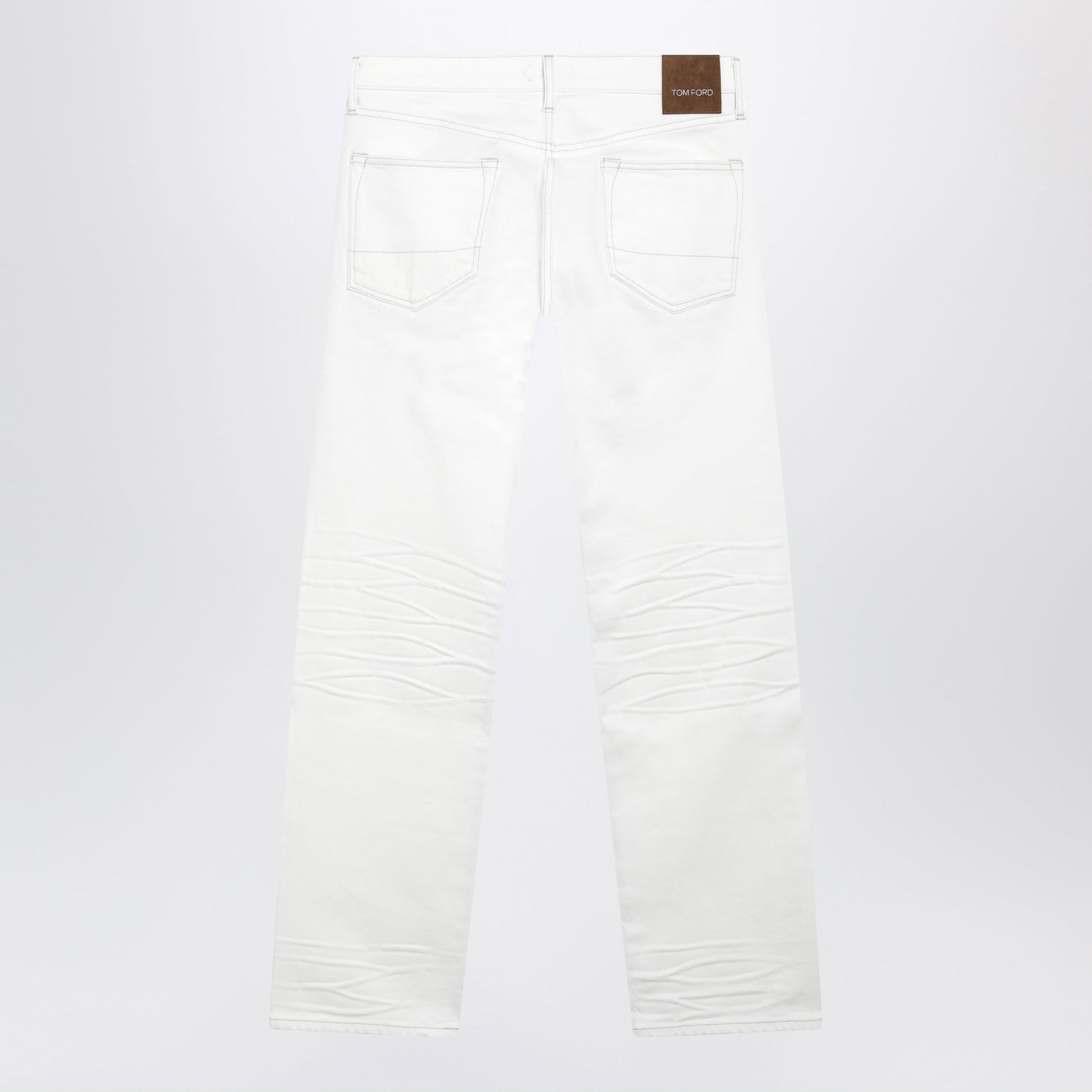 Tom Ford White Jeans With Biker-Effect Details Men TOM FORD