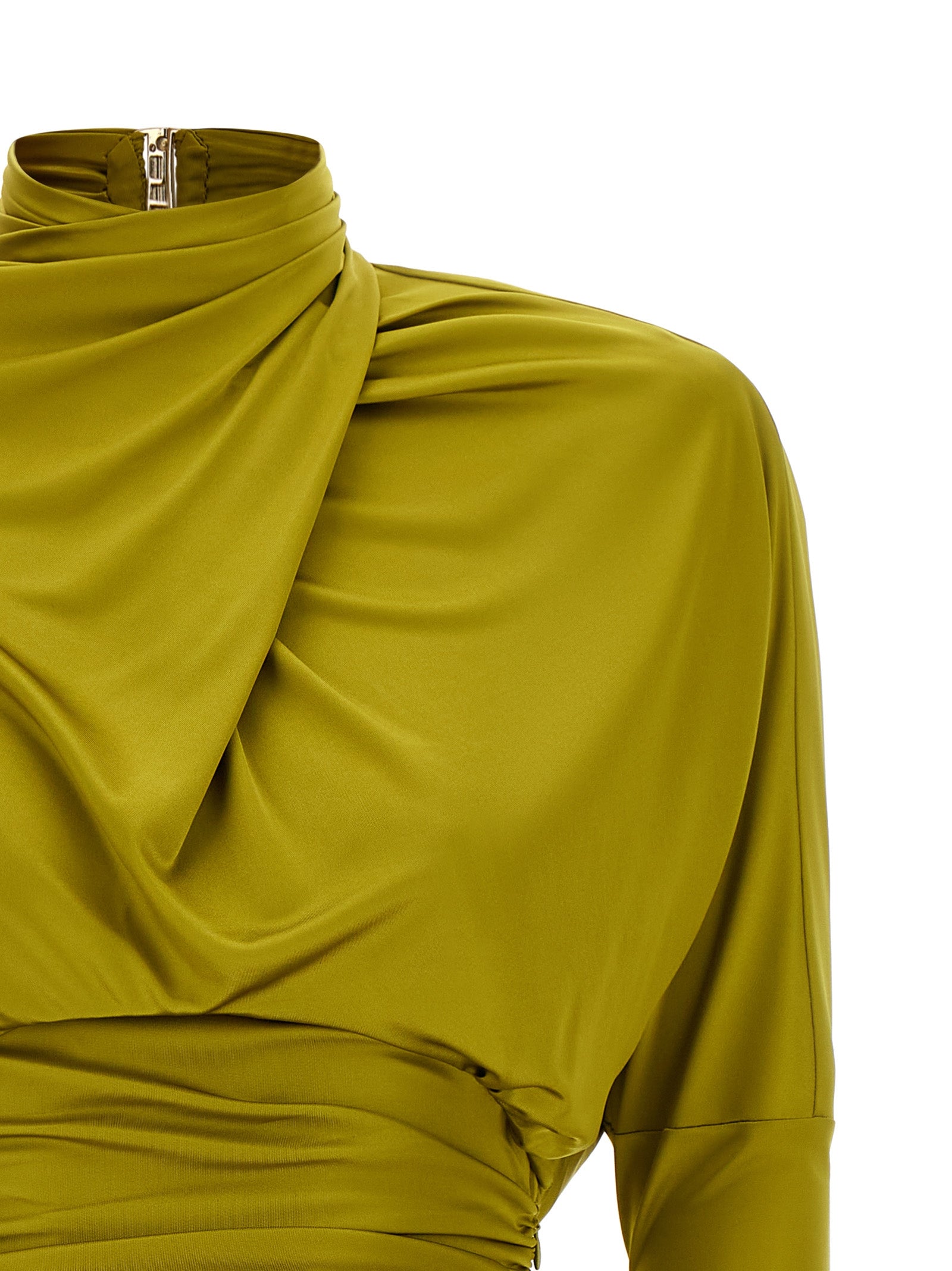 Balmain Women Draped Mini Dress BALMAIN
