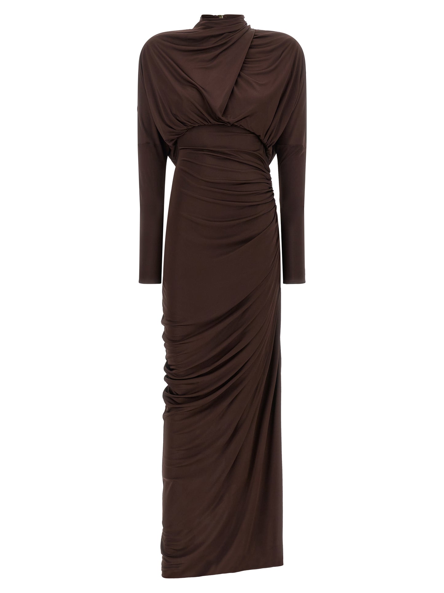 Balmain Women Draped Jersery Dress BALMAIN