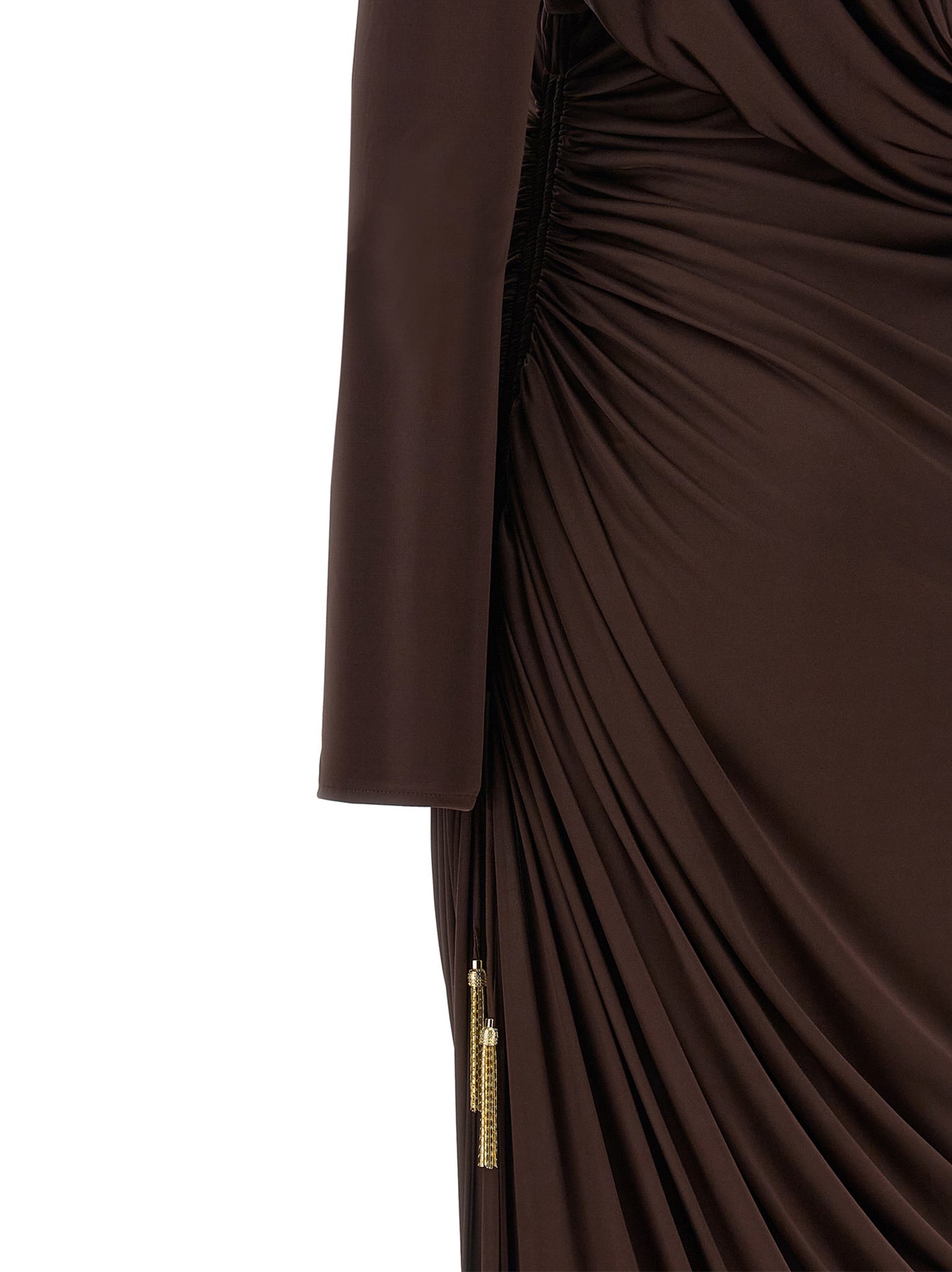 Balmain Women Draped Jersery Dress BALMAIN