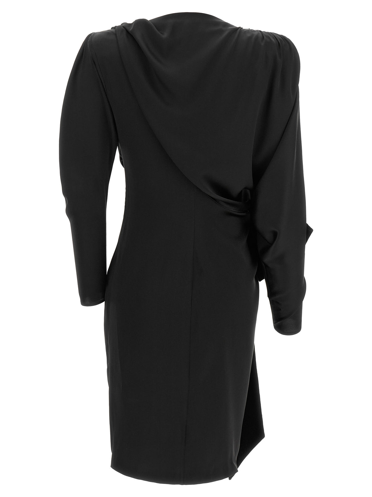 Balmain Women Black Velvet Bow Dress BALMAIN