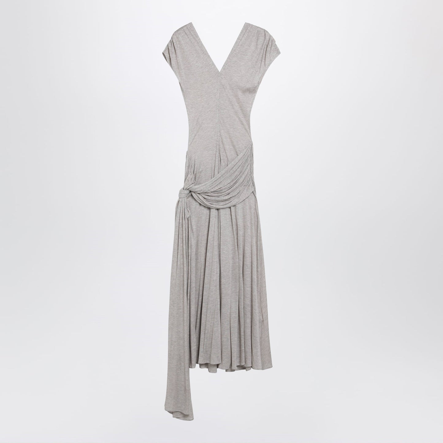 Jw Anderson Oat Modal Jersey Knotted Maxi Dress Women J.W. ANDERSON