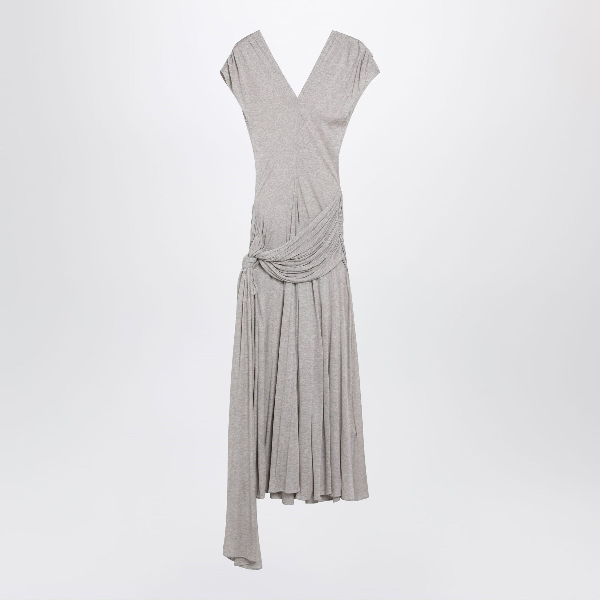 Jw Anderson Oat Modal Jersey Knotted Maxi Dress Women J.W. ANDERSON
