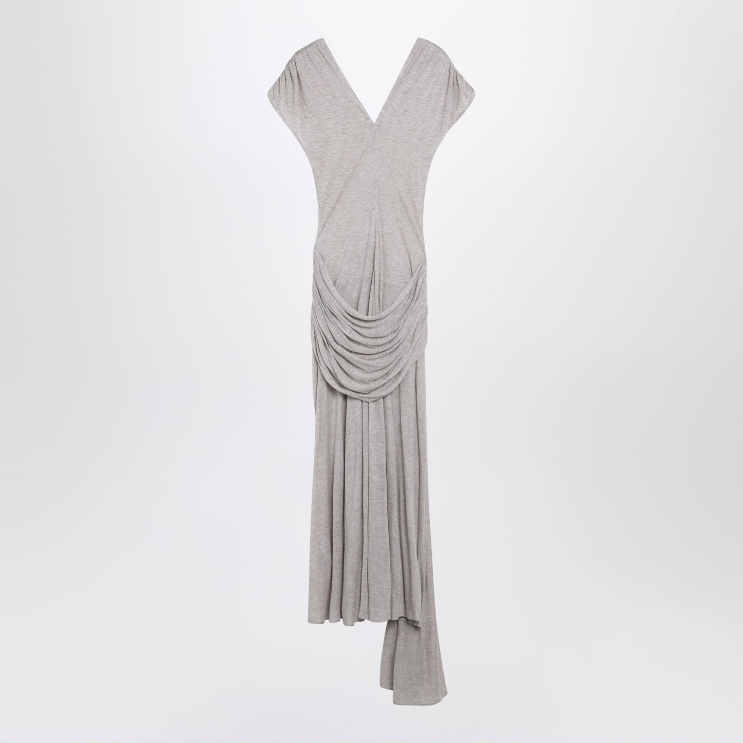Jw Anderson Oat Modal Jersey Knotted Maxi Dress Women J.W. ANDERSON