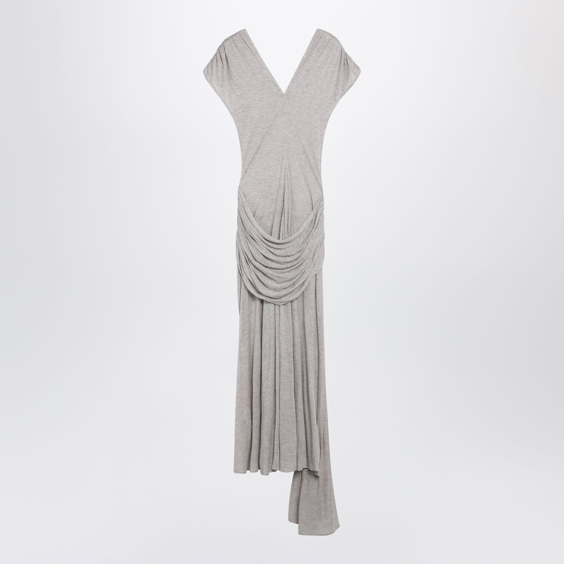 Jw Anderson Oat Modal Jersey Knotted Maxi Dress Women J.W. ANDERSON
