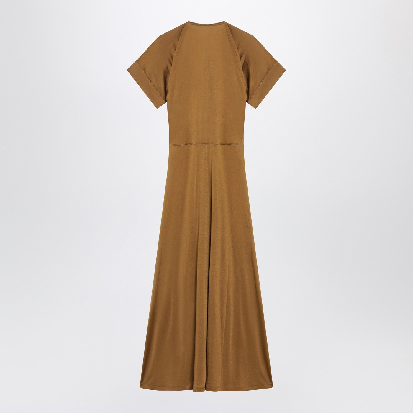 Lemaire Cinnamon-Brown Zip-Up Dress In Cotton-Viscose Jersey Women LEMAIRE